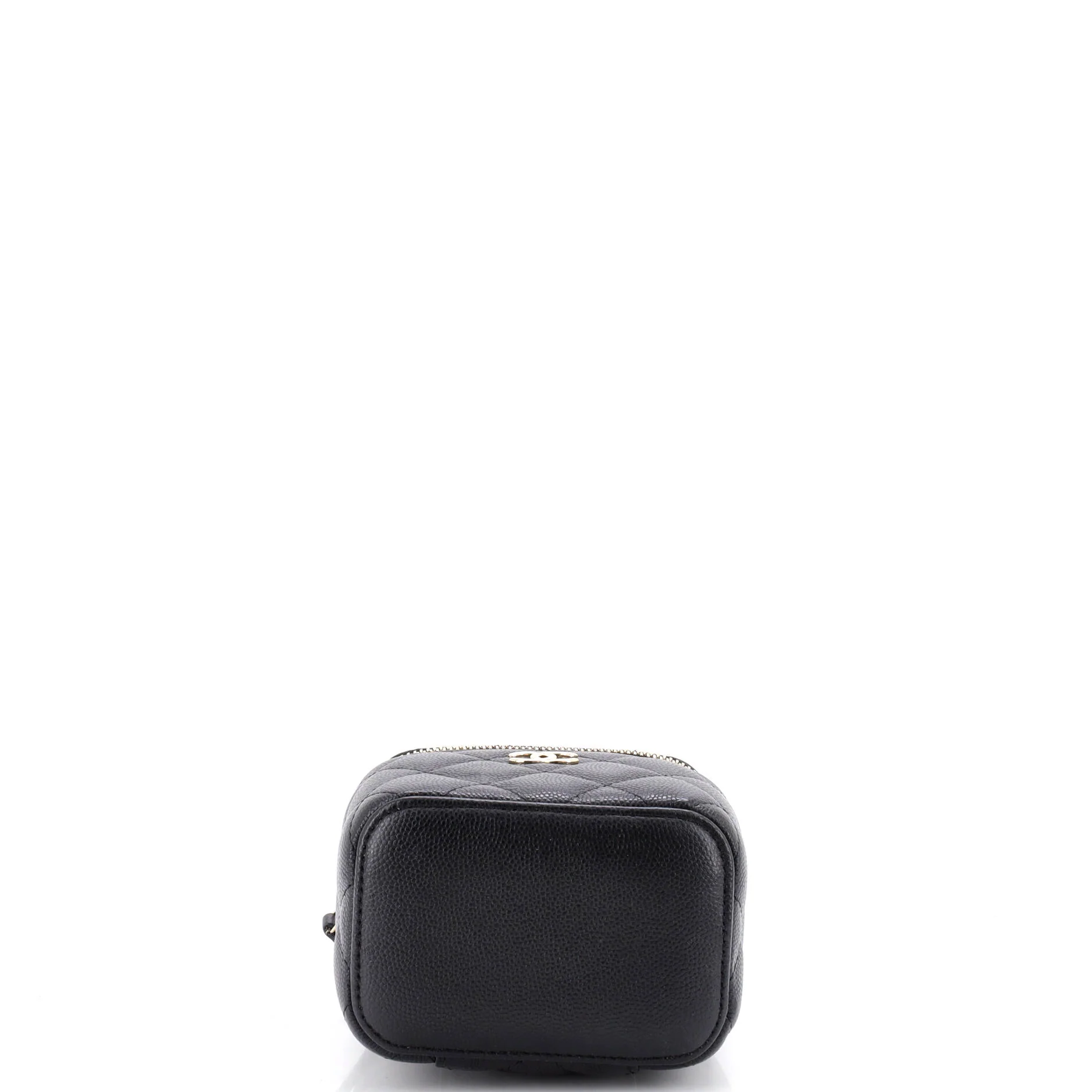 Classic Pearl Vanity Case with Chain Quilted Caviar Mini - Image 5