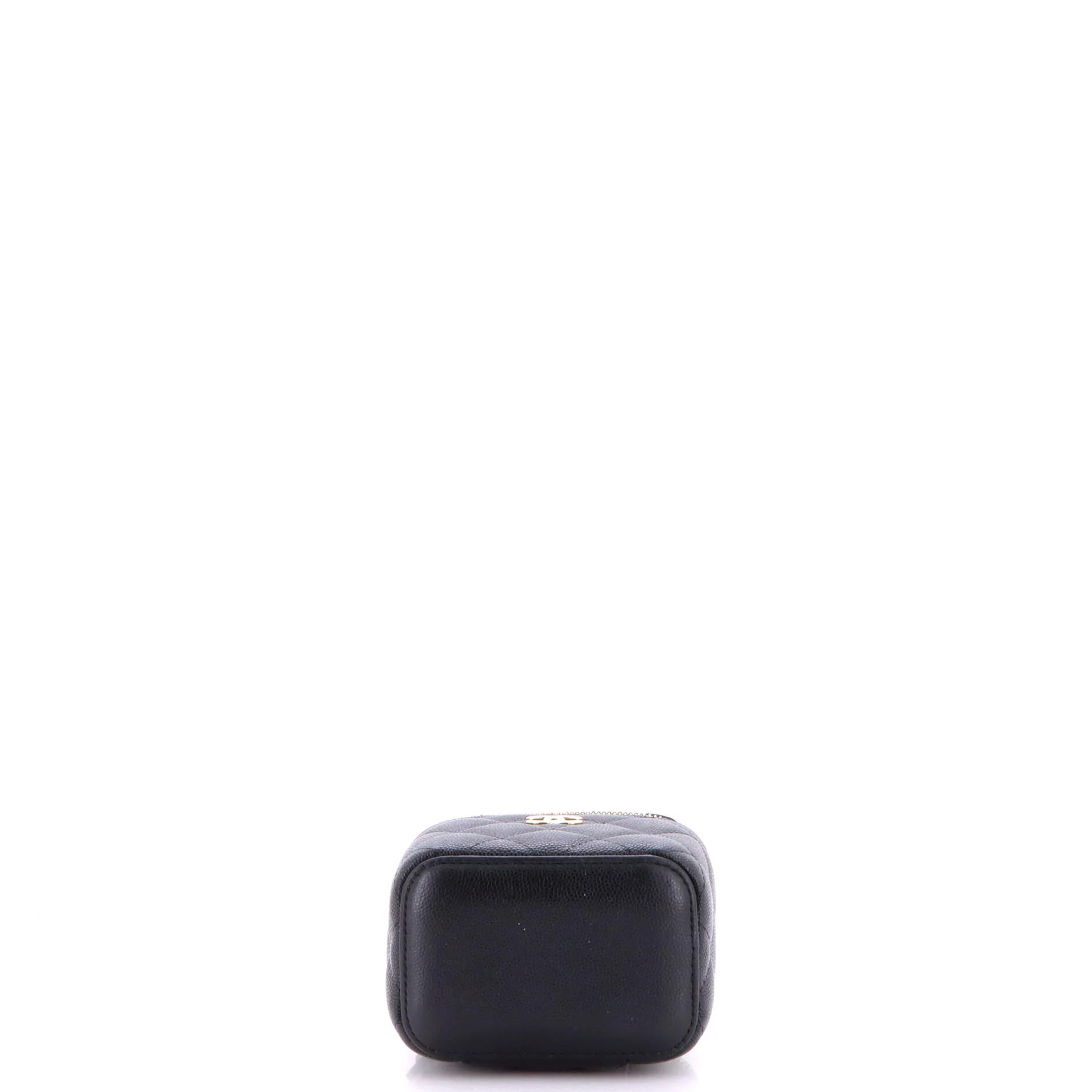 Classic Pearl Vanity Case with Chain Quilted Caviar Mini - Image 4