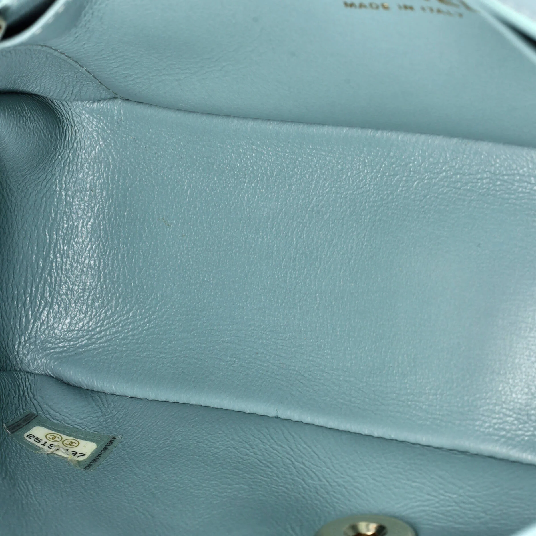 Classic Single Flap Bag Chevron Lambskin Mini - Image 6