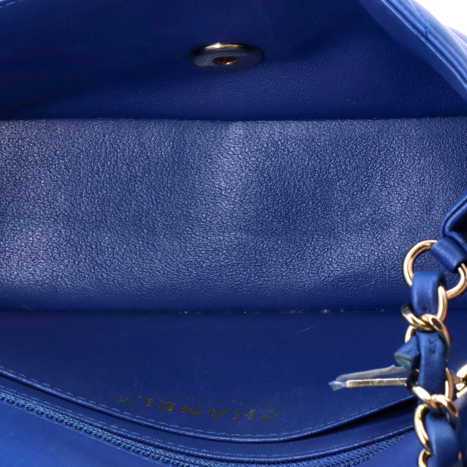 Classic Single Flap Bag Chevron Lambskin Mini - Image 5