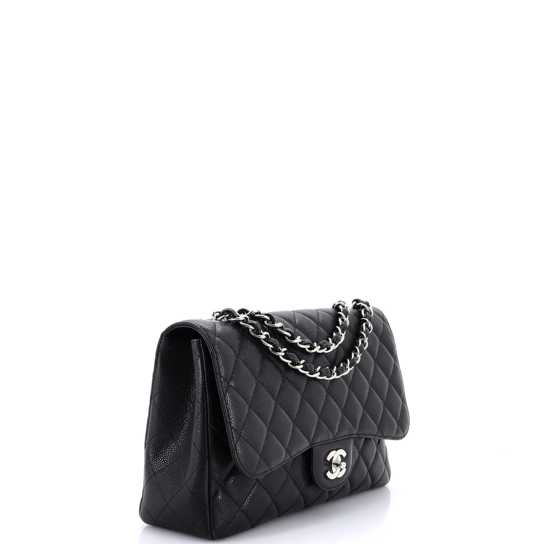 Classic Single Flap Bag Quilted Caviar Jumbo - Image 2