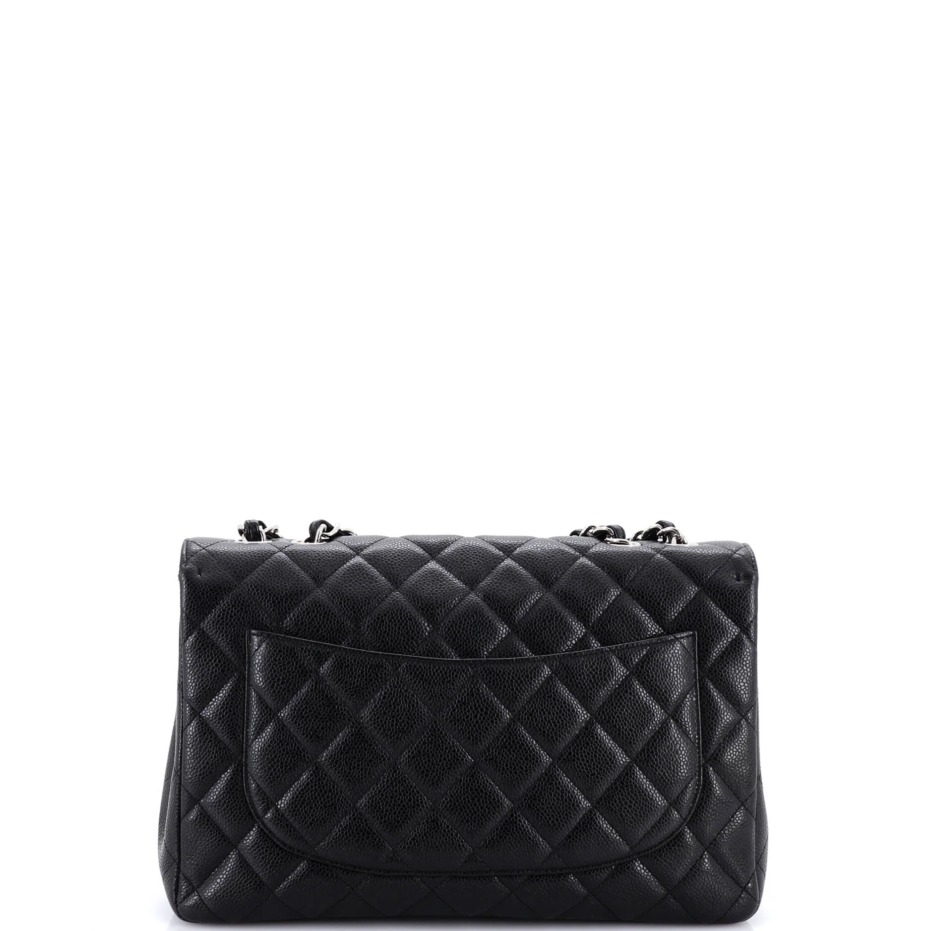Classic Single Flap Bag Quilted Caviar Jumbo - Image 3