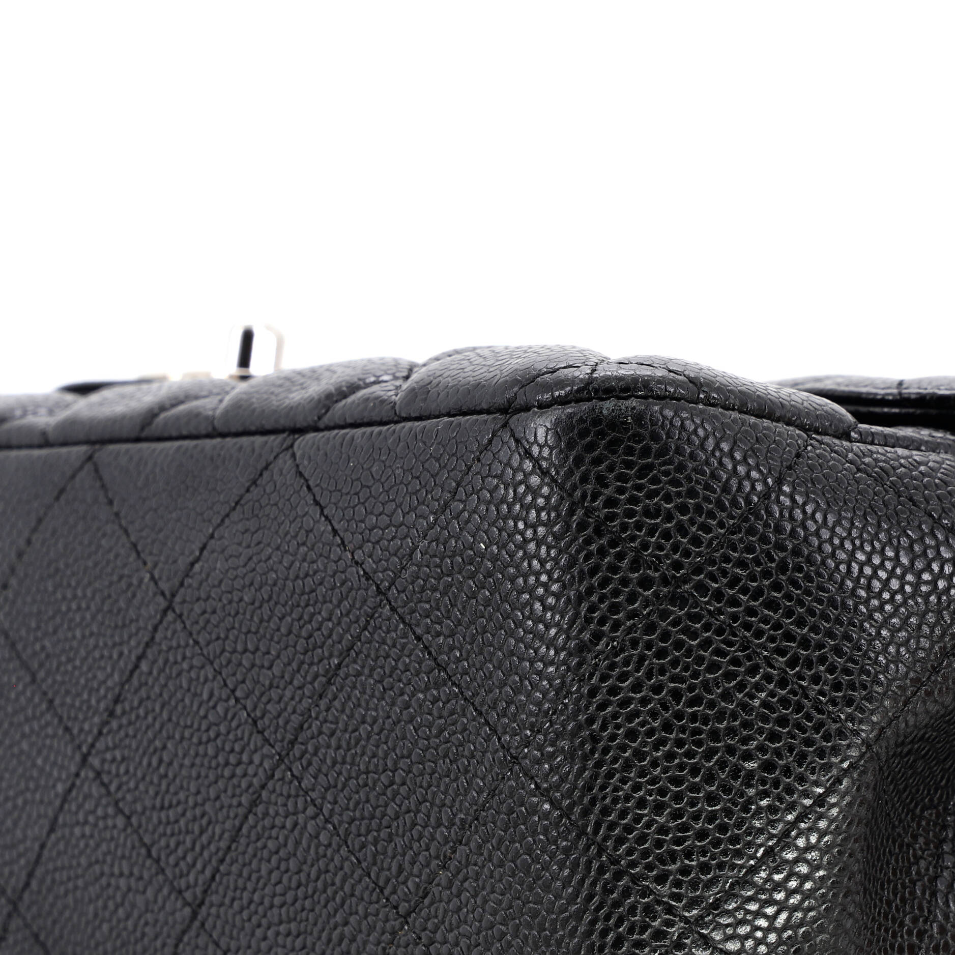 Classic Single Flap Bag Quilted Caviar Jumbo - Image 7