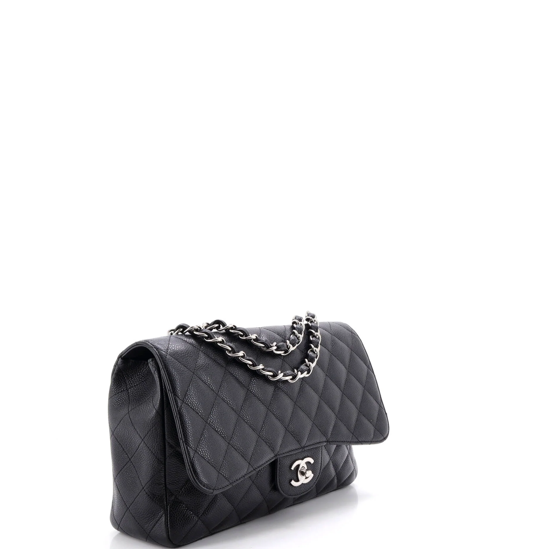 Classic Single Flap Bag Quilted Caviar Jumbo - Image 2