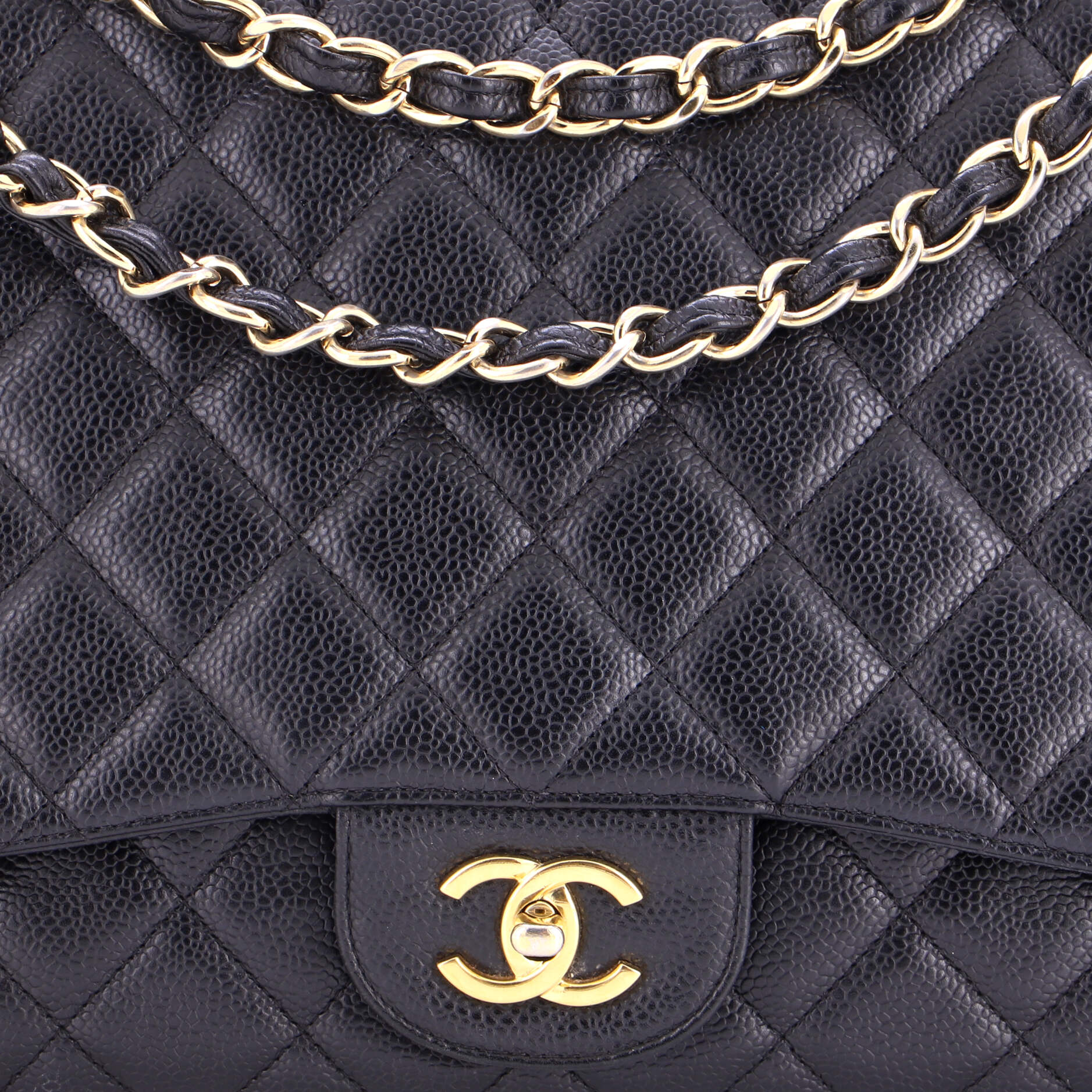 Classic Single Flap Bag Quilted Caviar Maxi - Image 6