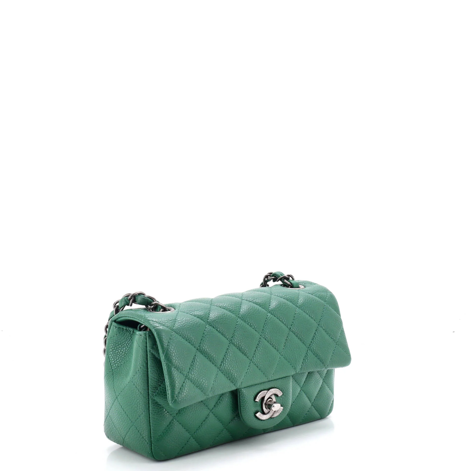 Classic Single Flap Bag Quilted Caviar Mini - Image 2