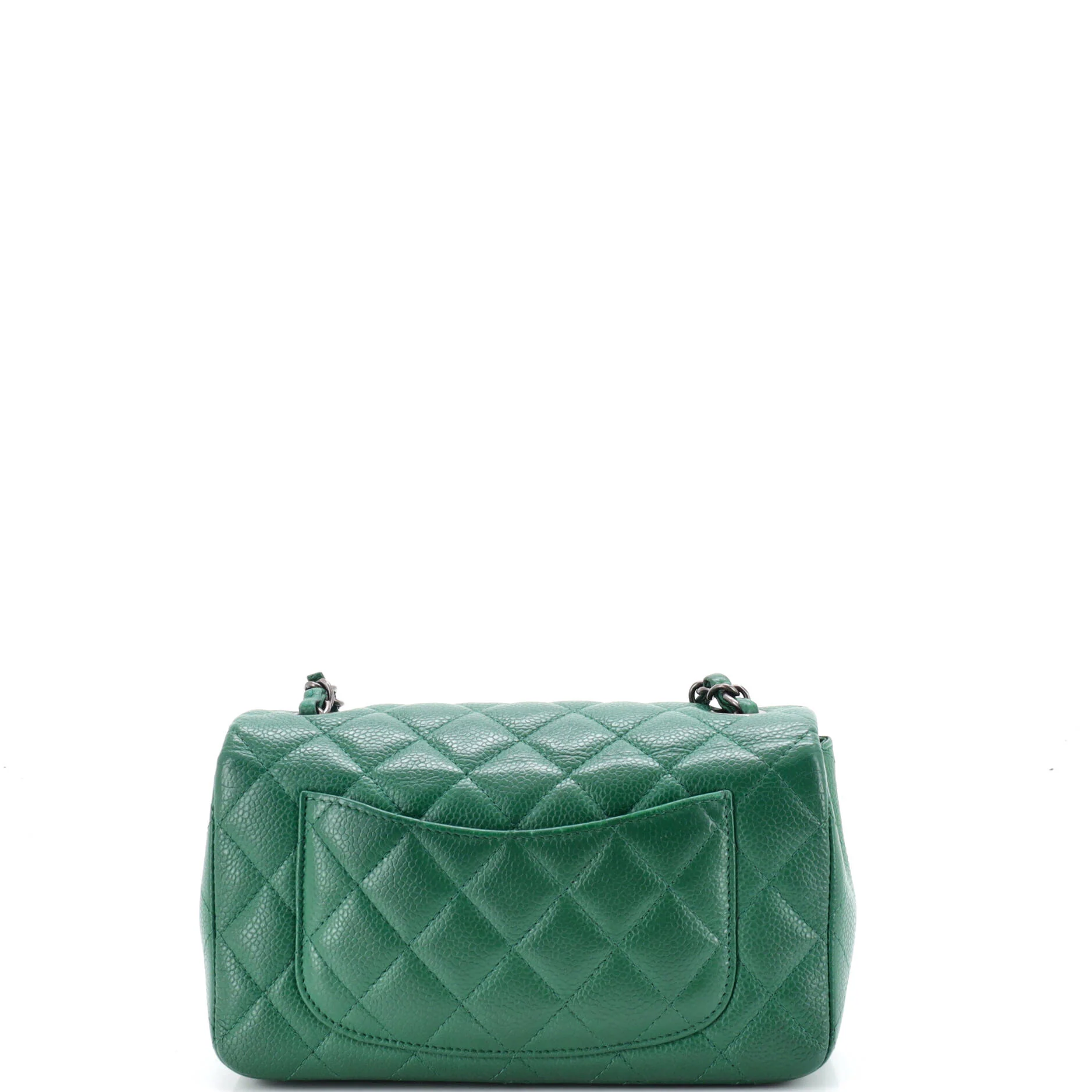 Classic Single Flap Bag Quilted Caviar Mini - Image 3