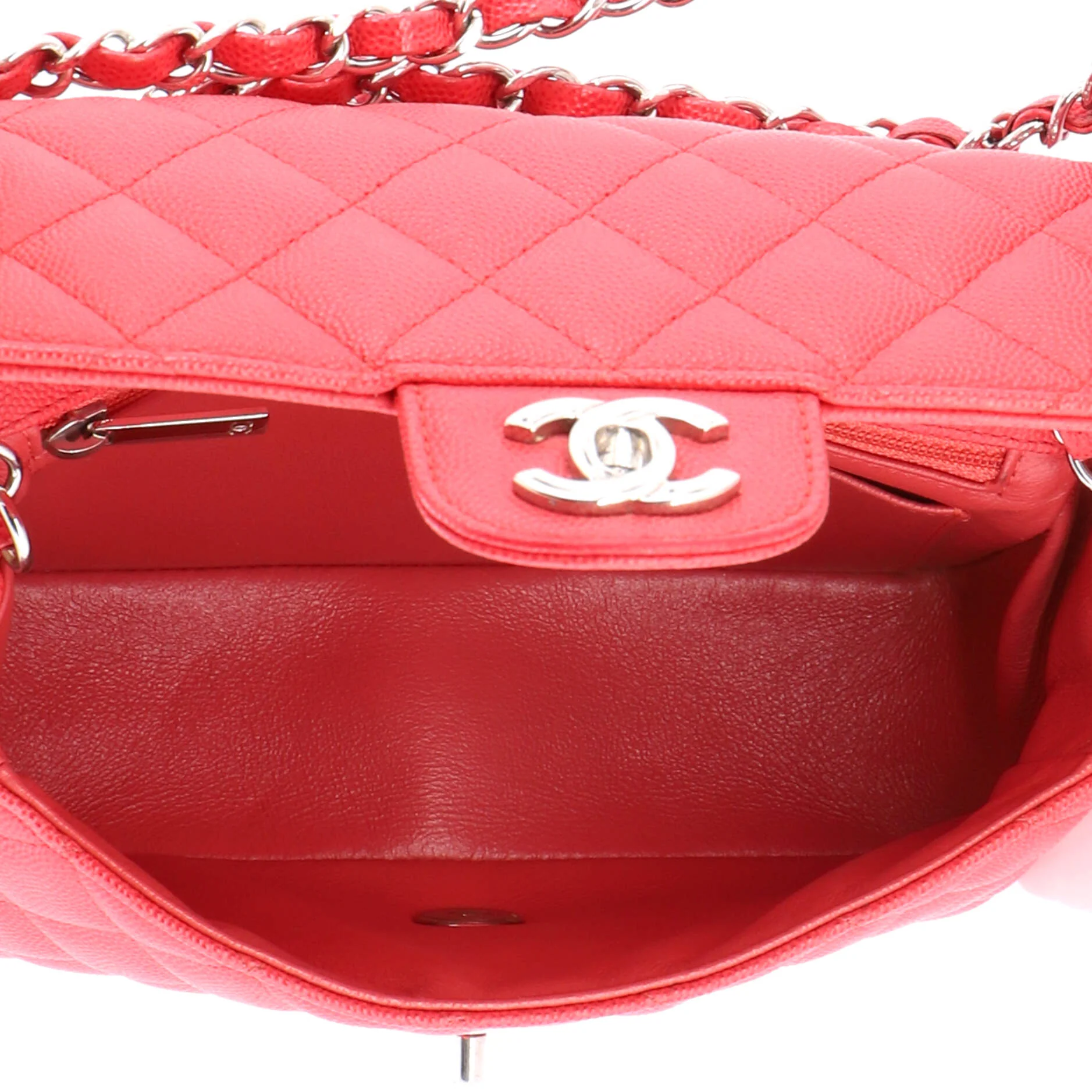 Classic Single Flap Bag Quilted Caviar Mini - Image 6