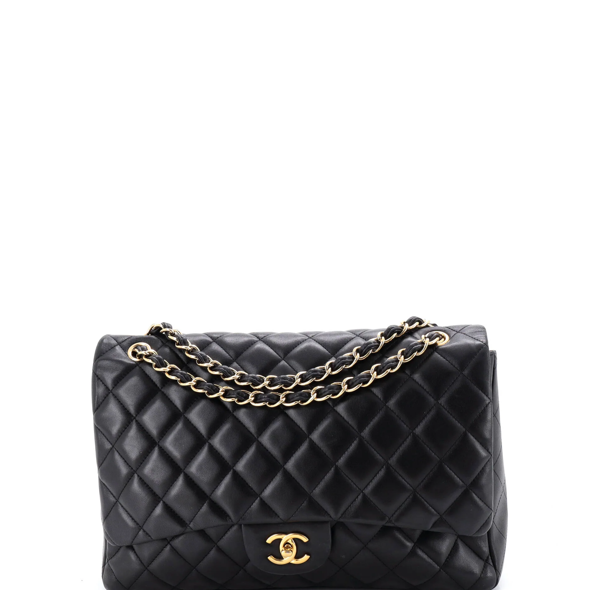 Classic Single Flap Bag Quilted Lambskin Maxi