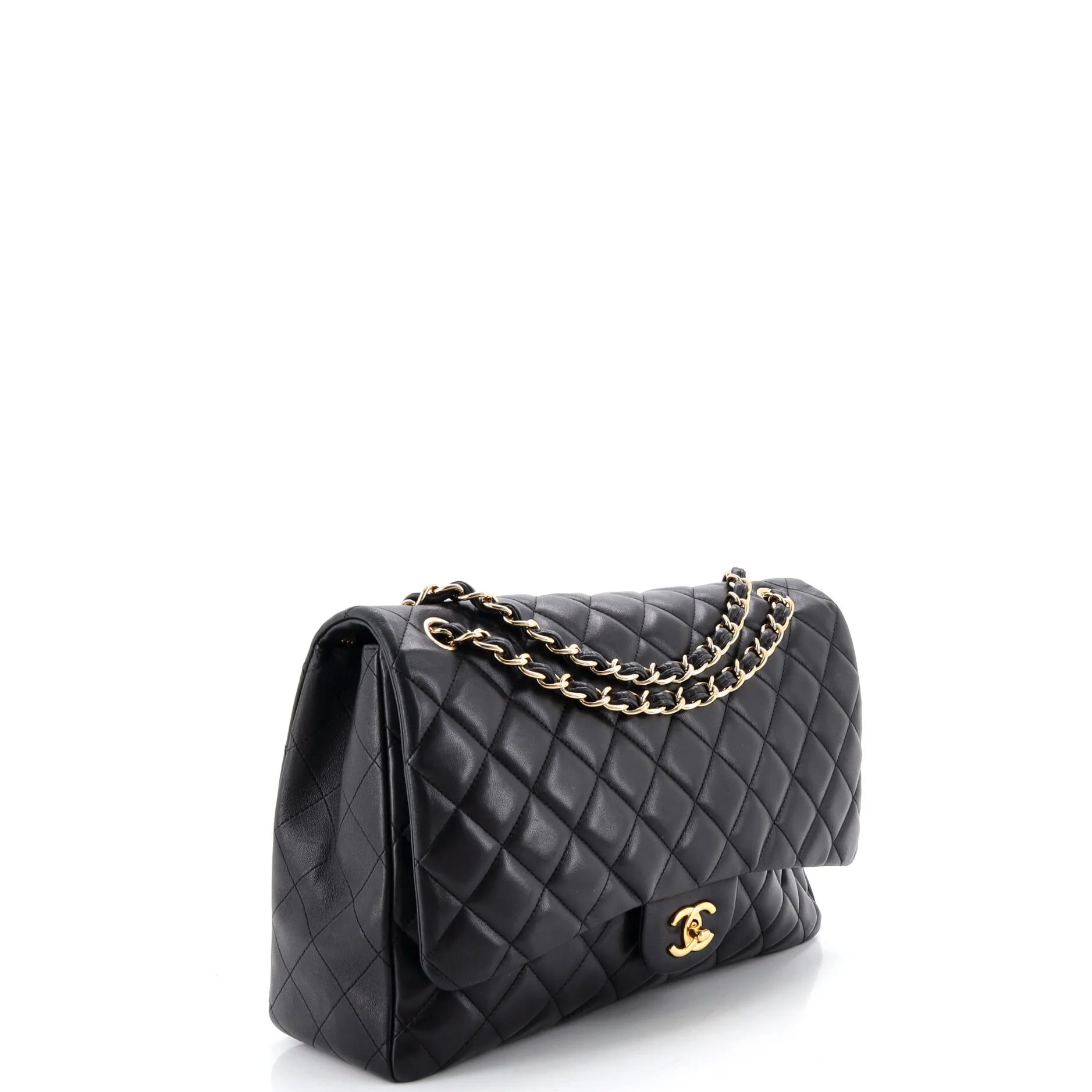 Classic Single Flap Bag Quilted Lambskin Maxi - Image 3