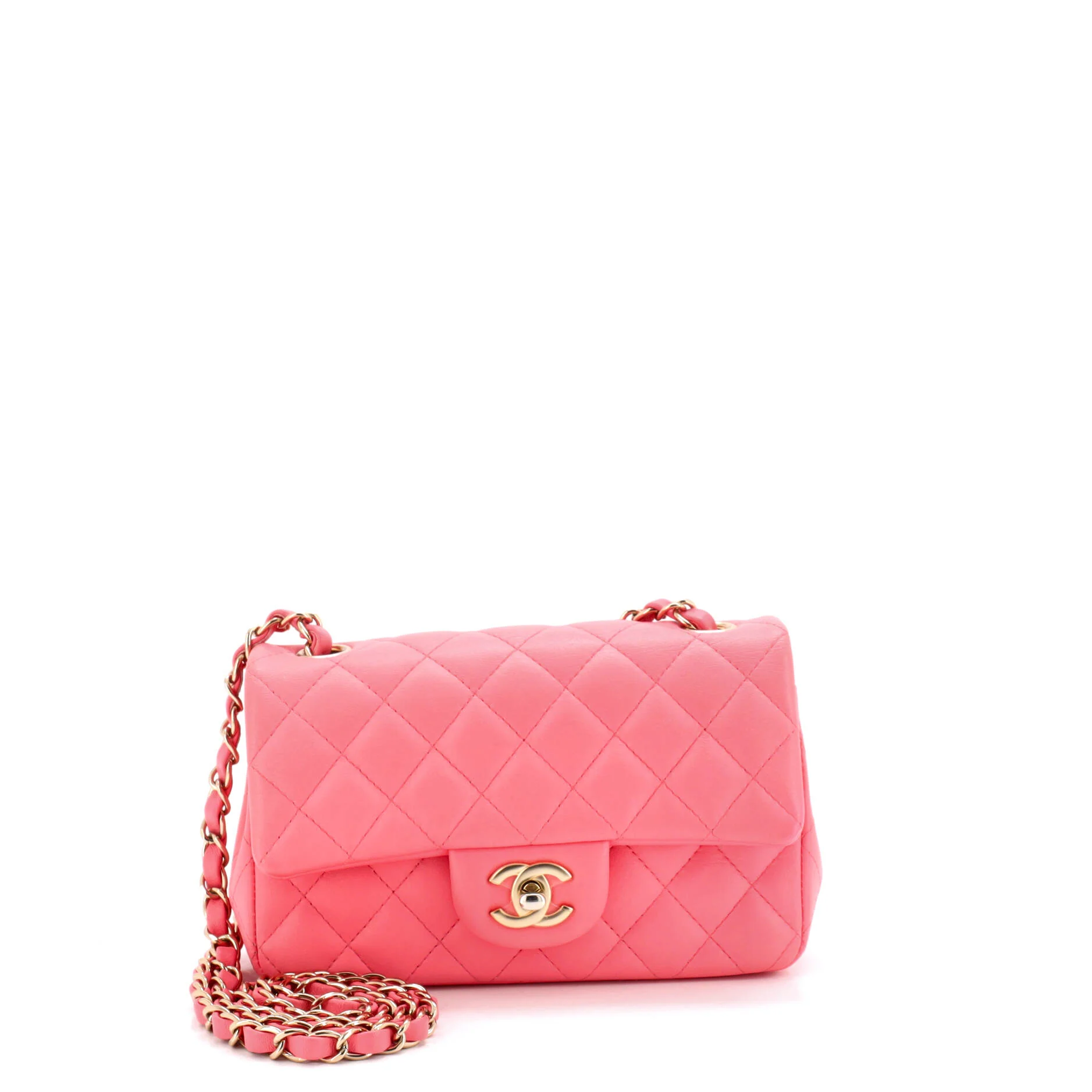 Classic Single Flap Bag Quilted Lambskin Mini
