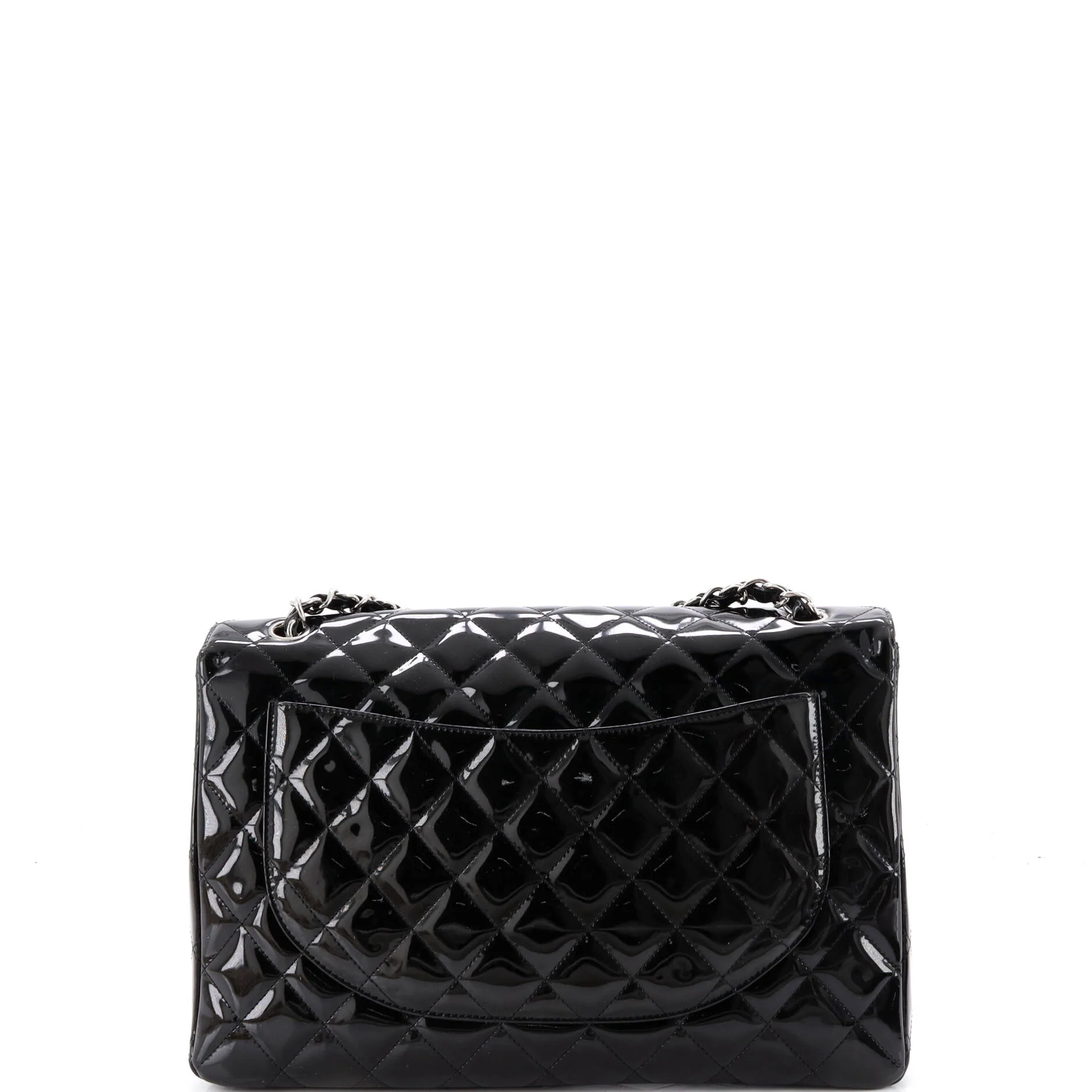 Classic Single Flap Bag Quilted Patent Maxi - Image 3