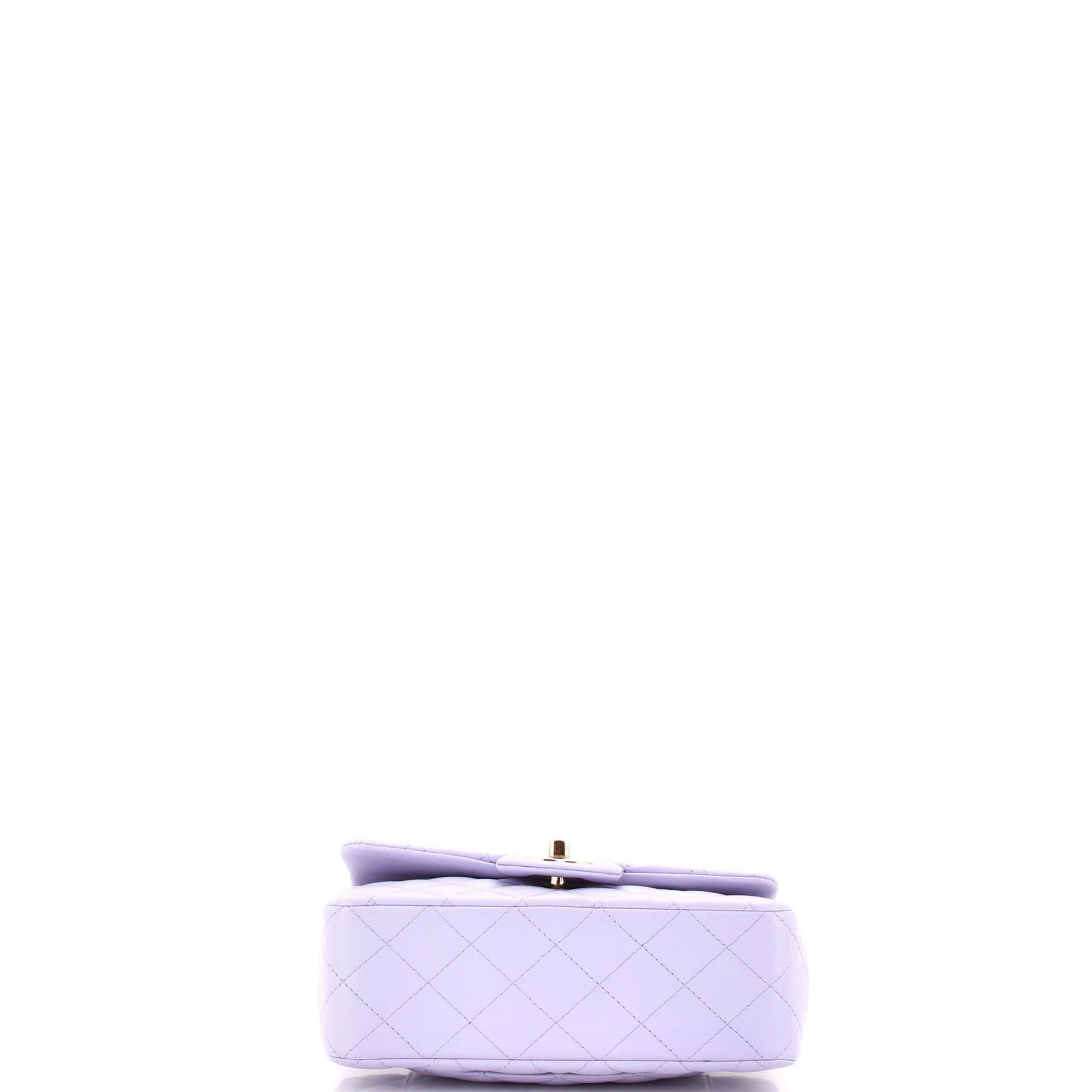 Classic Single Flap Top Handle Bag Quilted Lambskin Mini - Image 4