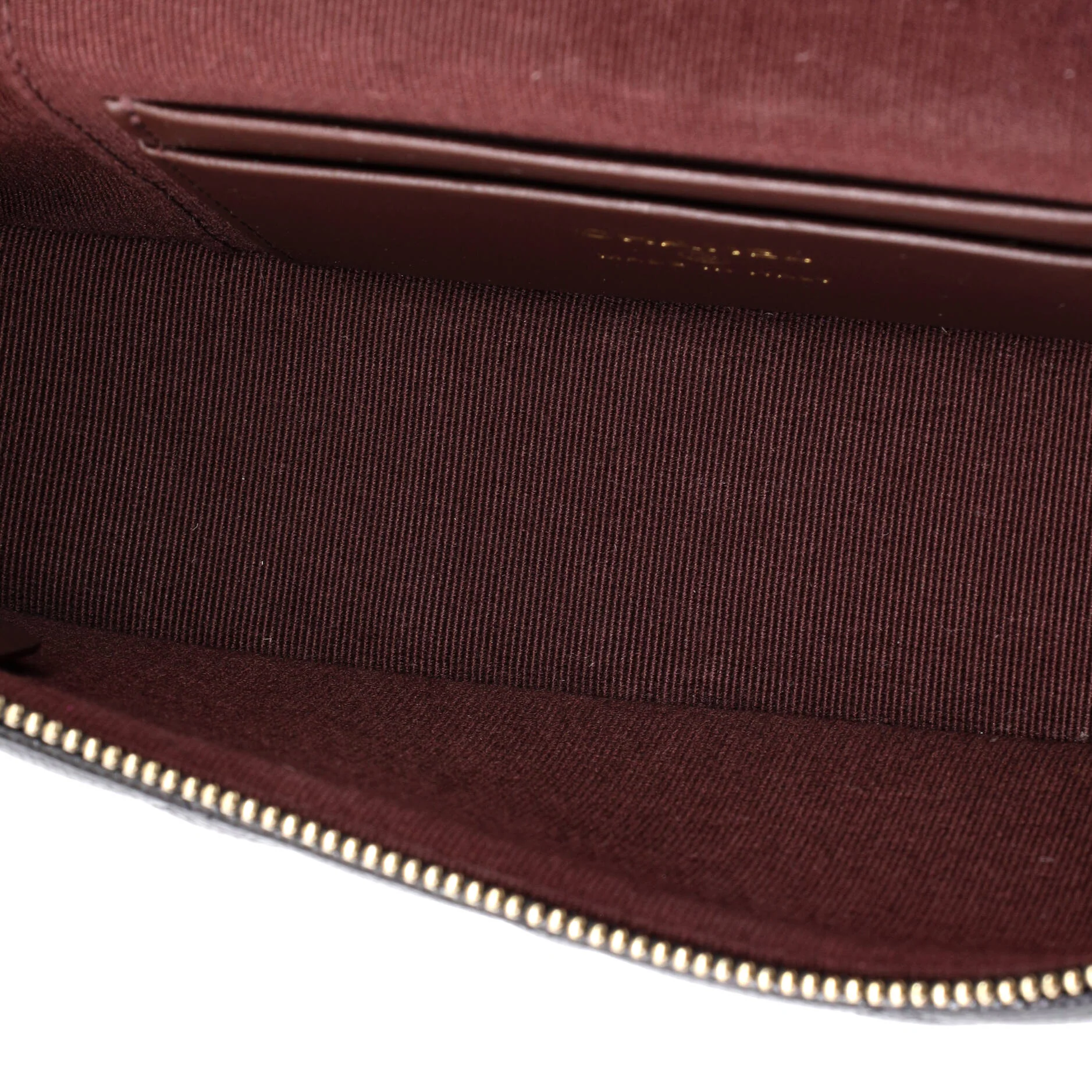 Classic Top Handle Slim Vanity Case with Chain Quilted Caviar Small - Image 5