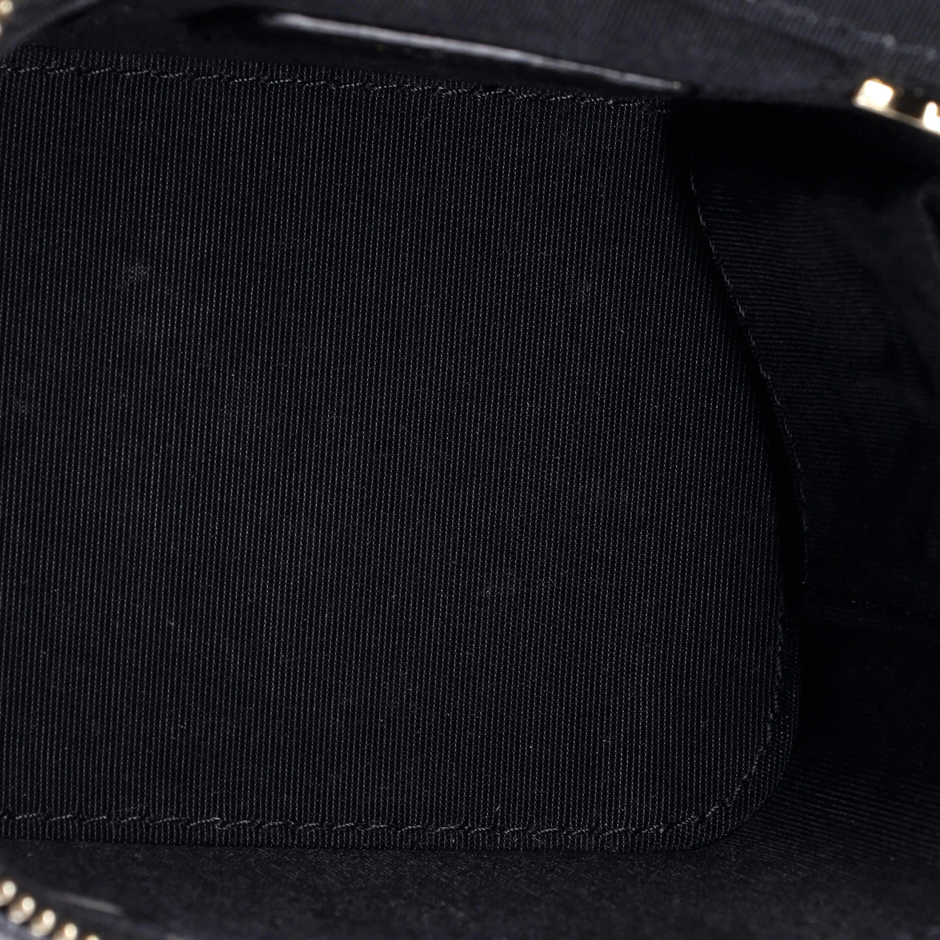 Classic Top Handle Vanity Case with Chain Quilted Lambskin Mini - Image 5