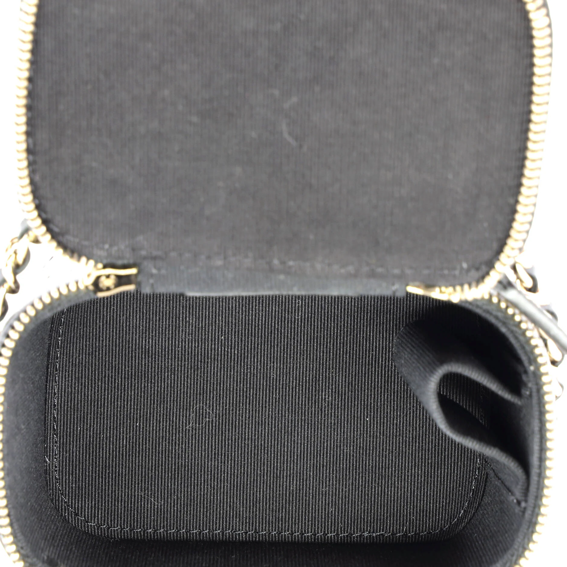 Classic Top Handle Vanity Case with Chain Quilted Lambskin Mini - Image 5