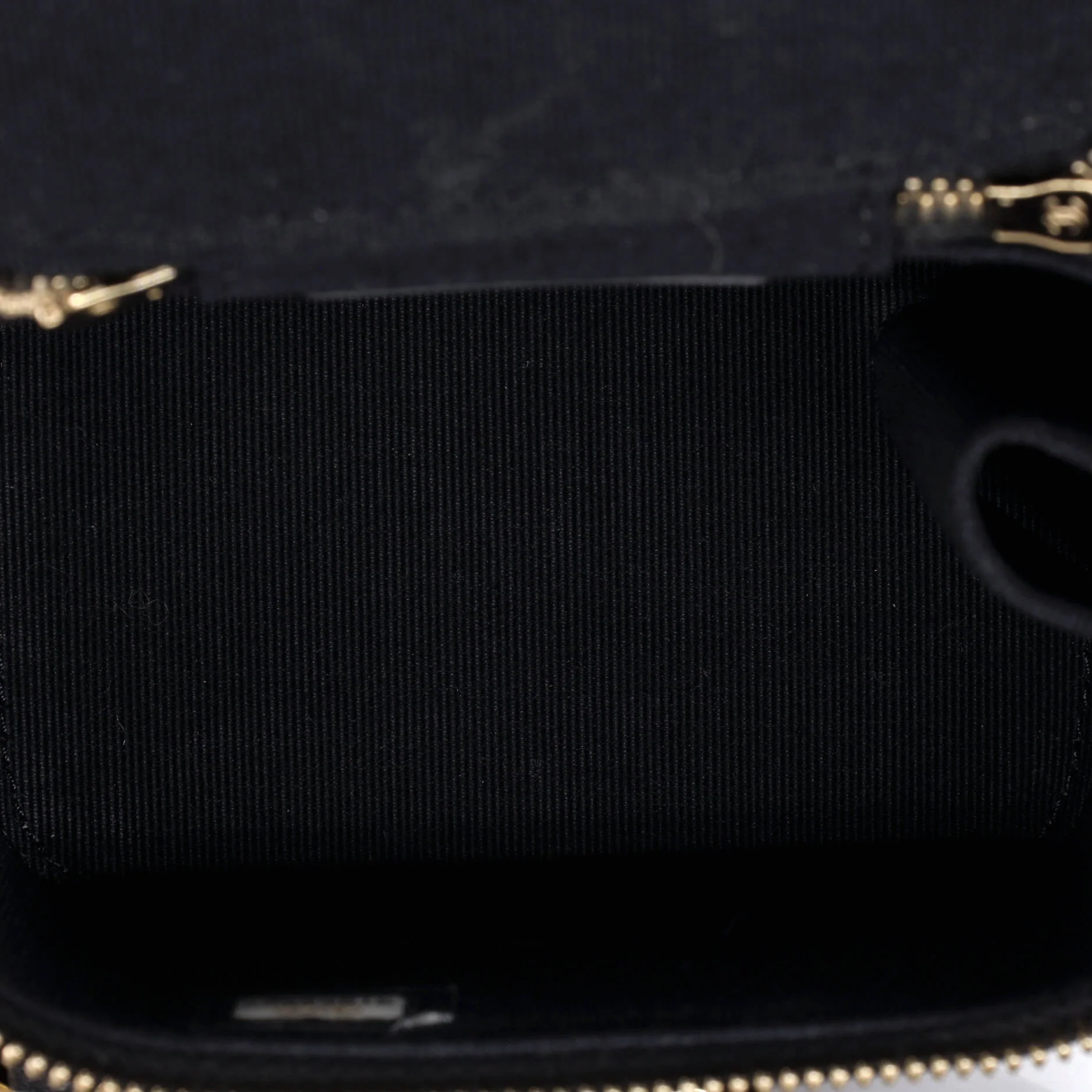 Classic Top Handle Vanity Case with Chain Quilted Lambskin Mini - Image 5