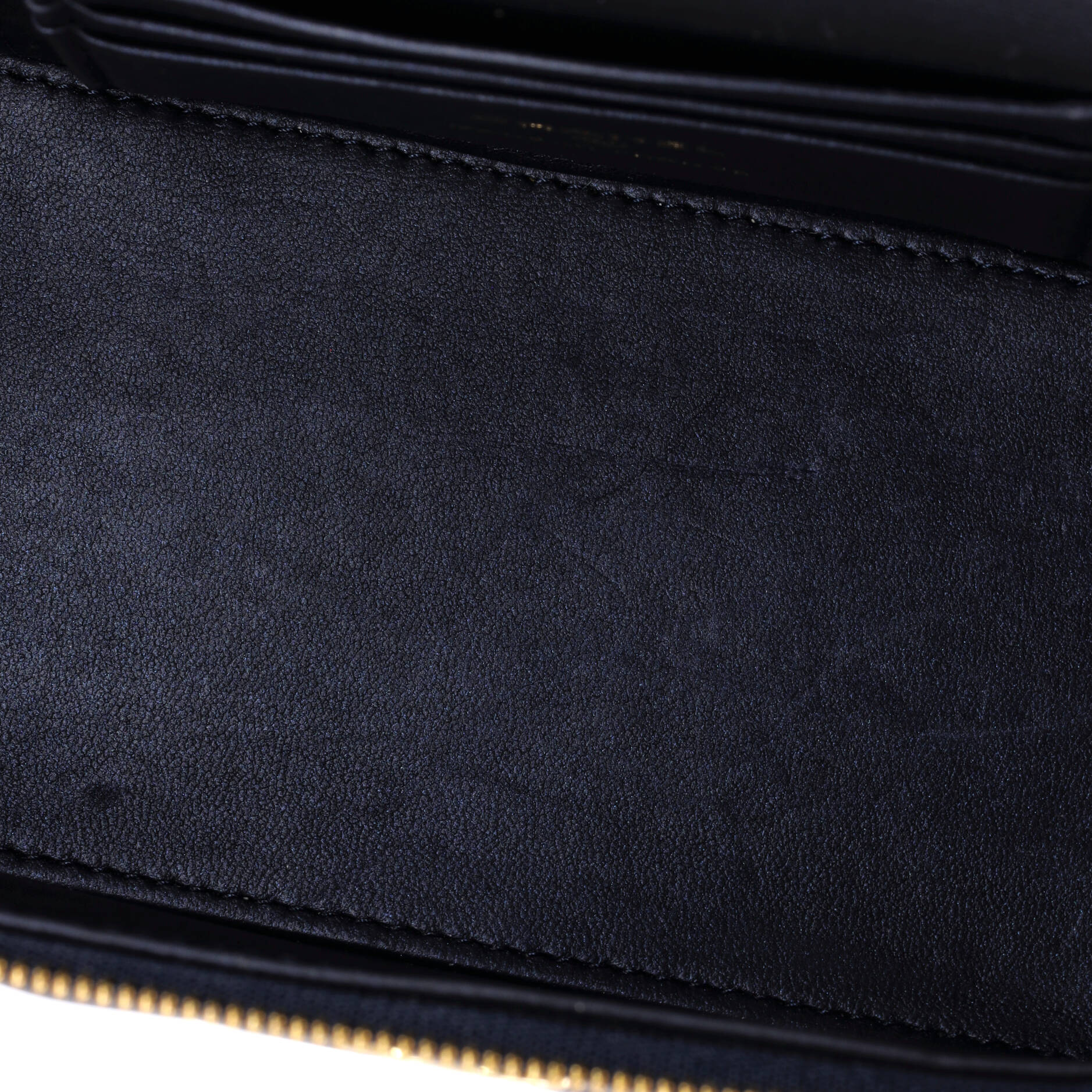 Classic Top Handle Vanity Case with Chain Quilted Lambskin Small - Image 5