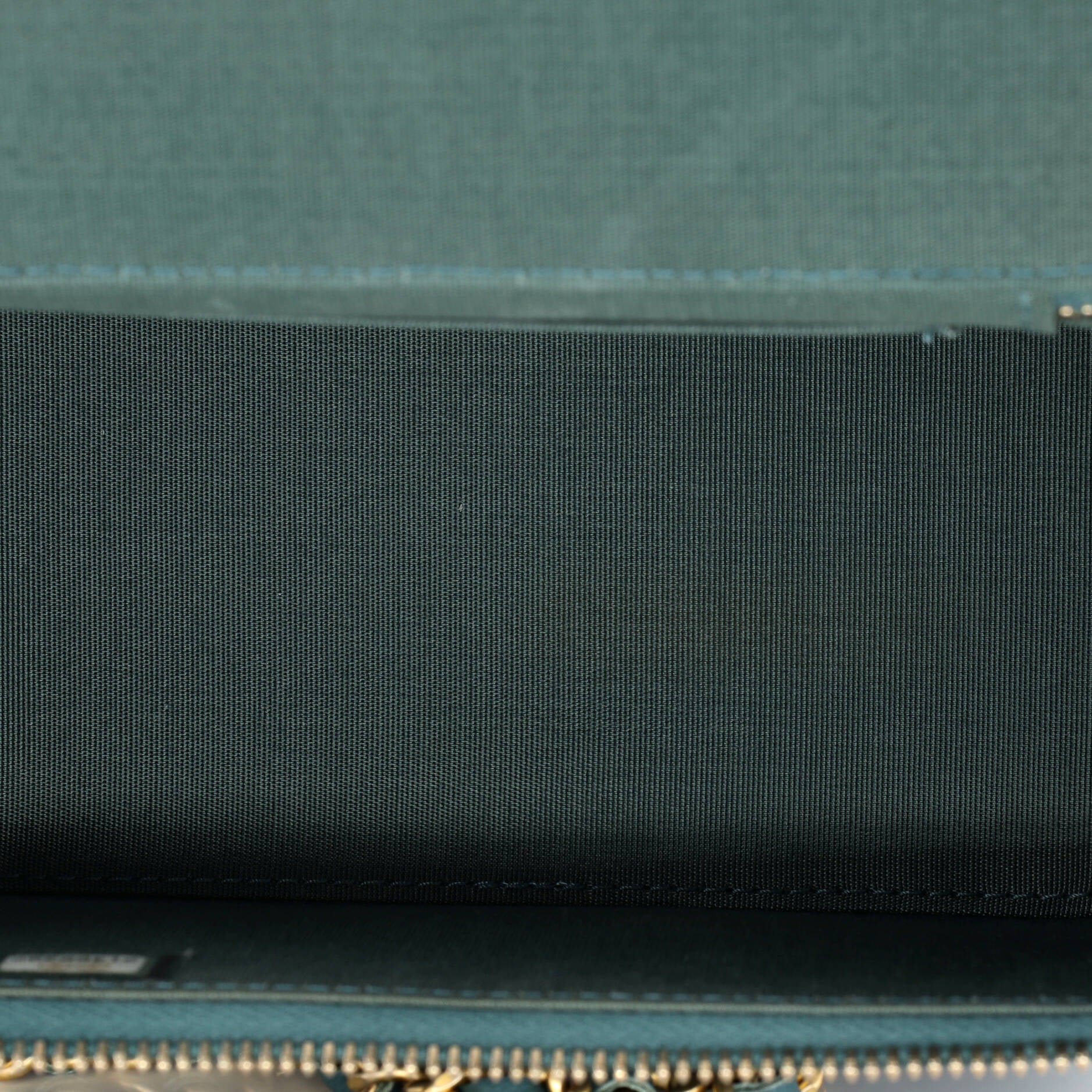Classic Top Handle Vanity Case with Chain Quilted Lambskin Small - Image 6