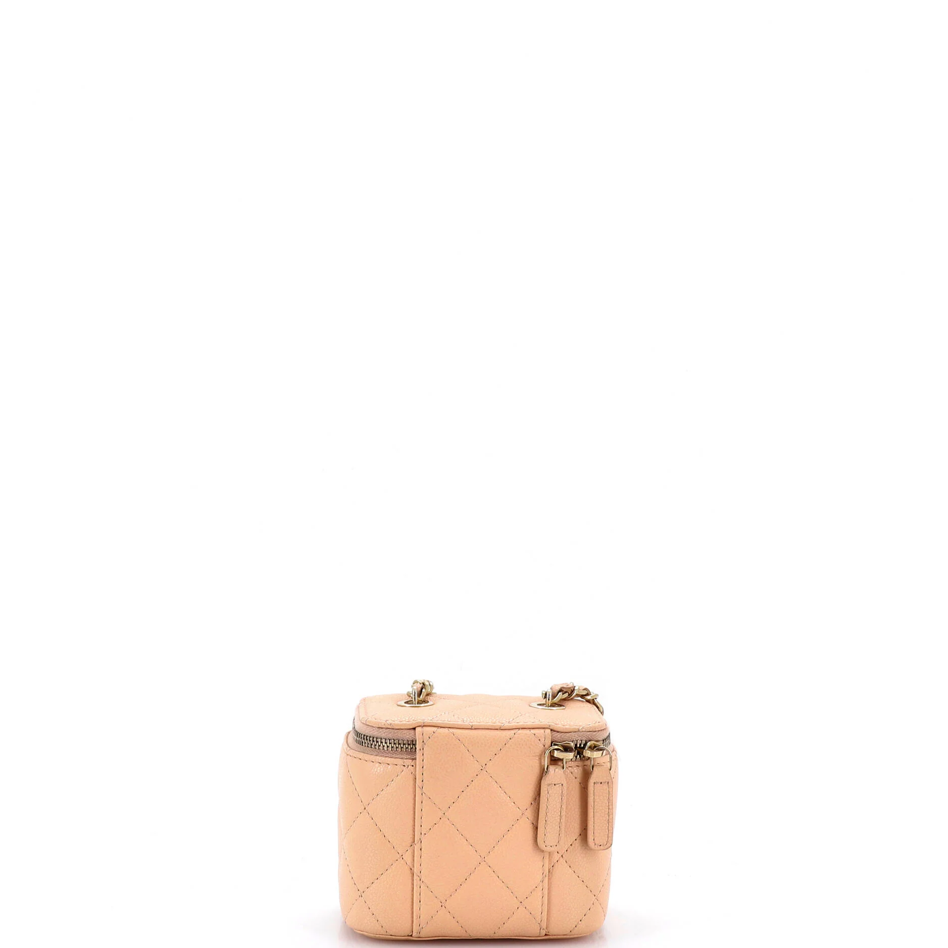 Classic Vanity Case with Chain Quilted Caviar Mini - Image 3