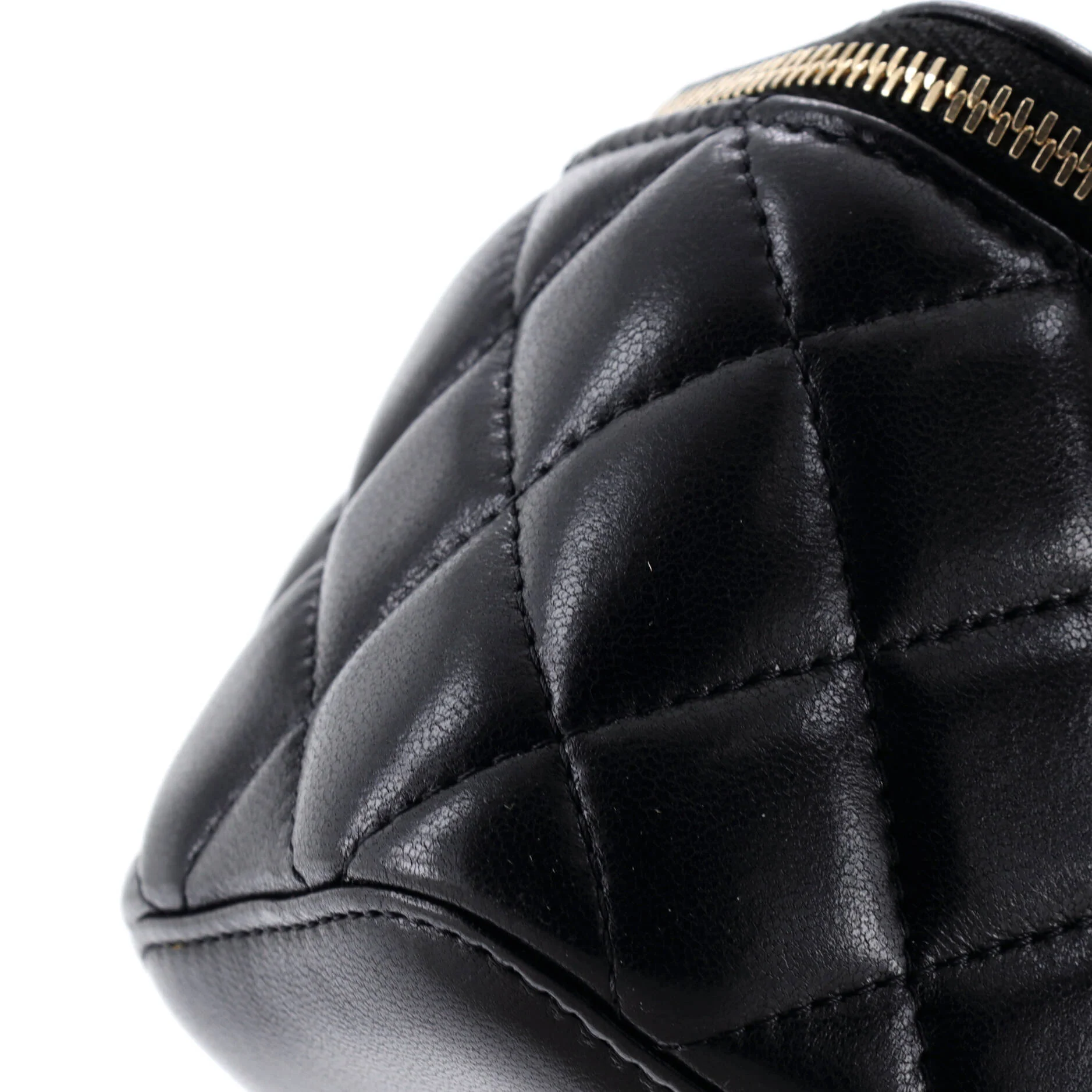 Classic Vanity Case with Chain Quilted Lambskin Mini - Image 6