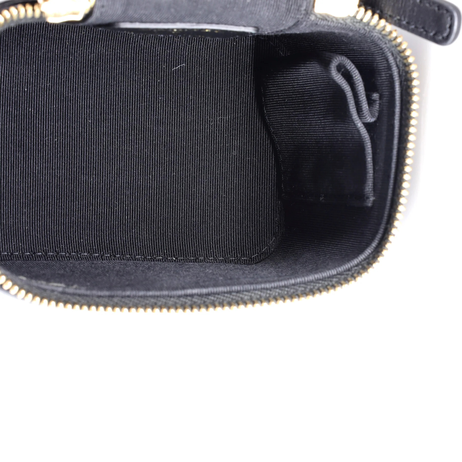 Classic Vanity Case with Resin Pearl Chain Quilted Lambskin Small - Image 10