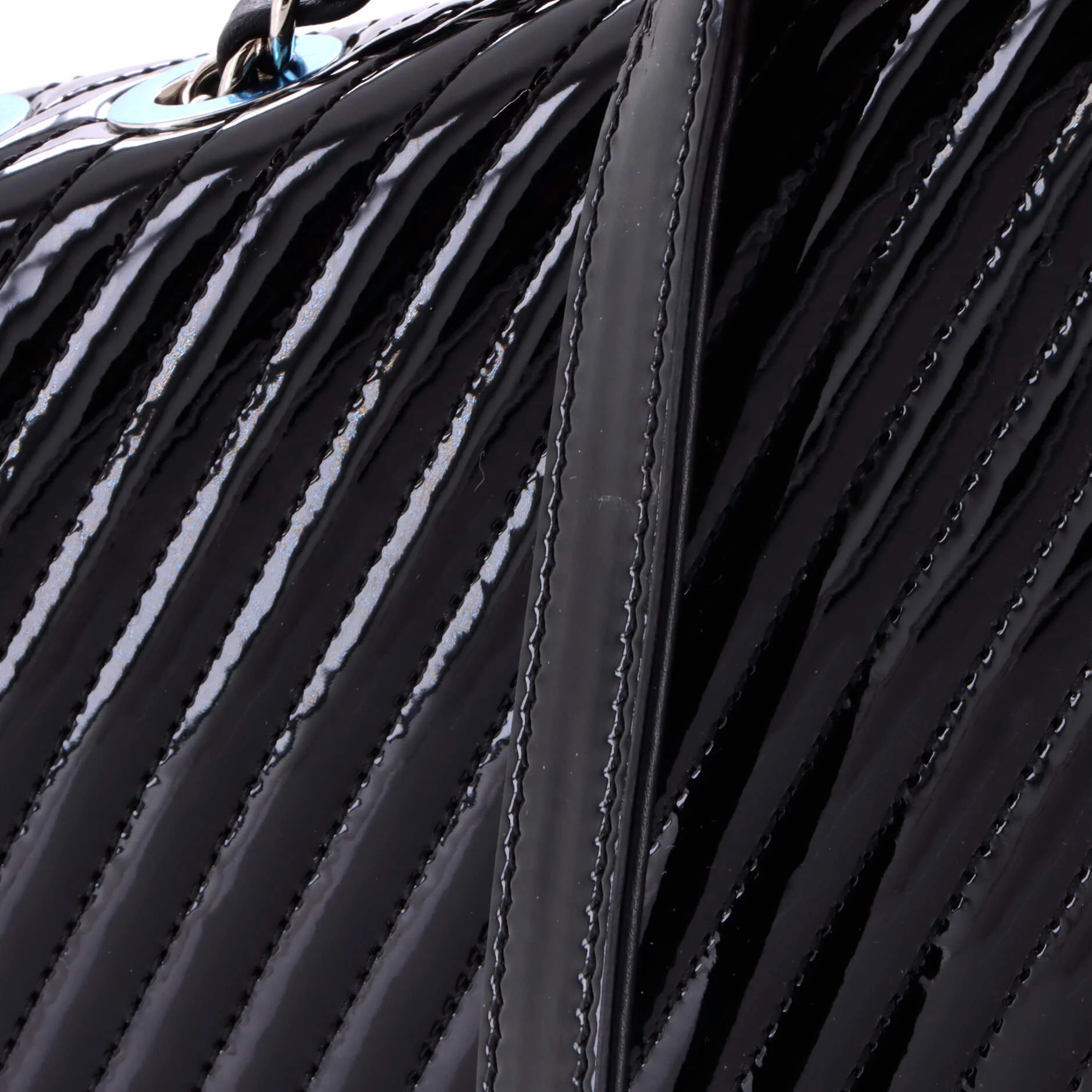 Coco Boy Flap Bag Quilted Patent Medium - Image 8