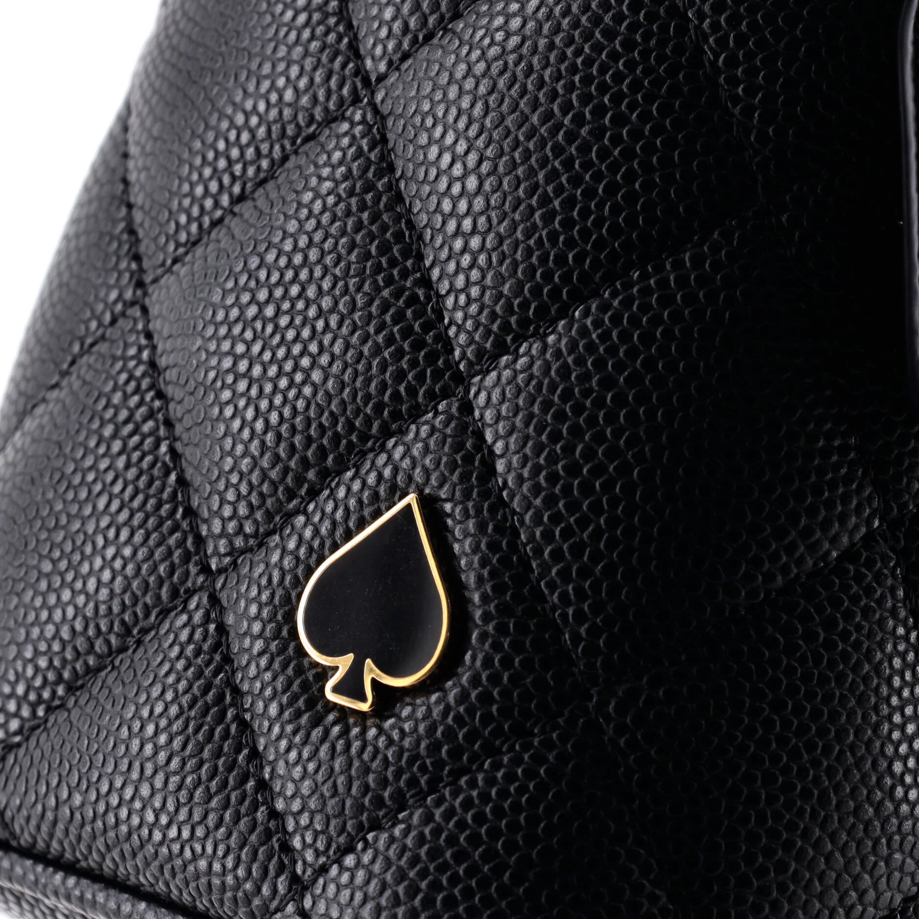 Coco Casino Vanity Case with Chain Quilted Caviar Small - Image 6