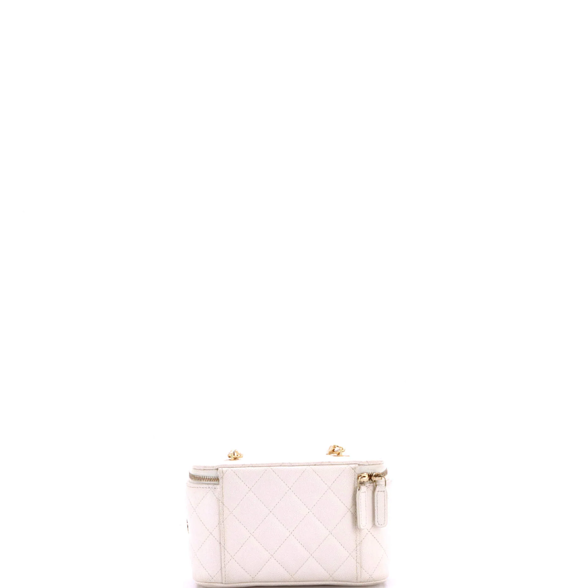 Coco Casino Vanity Case with Chain Quilted Caviar Small - Image 3