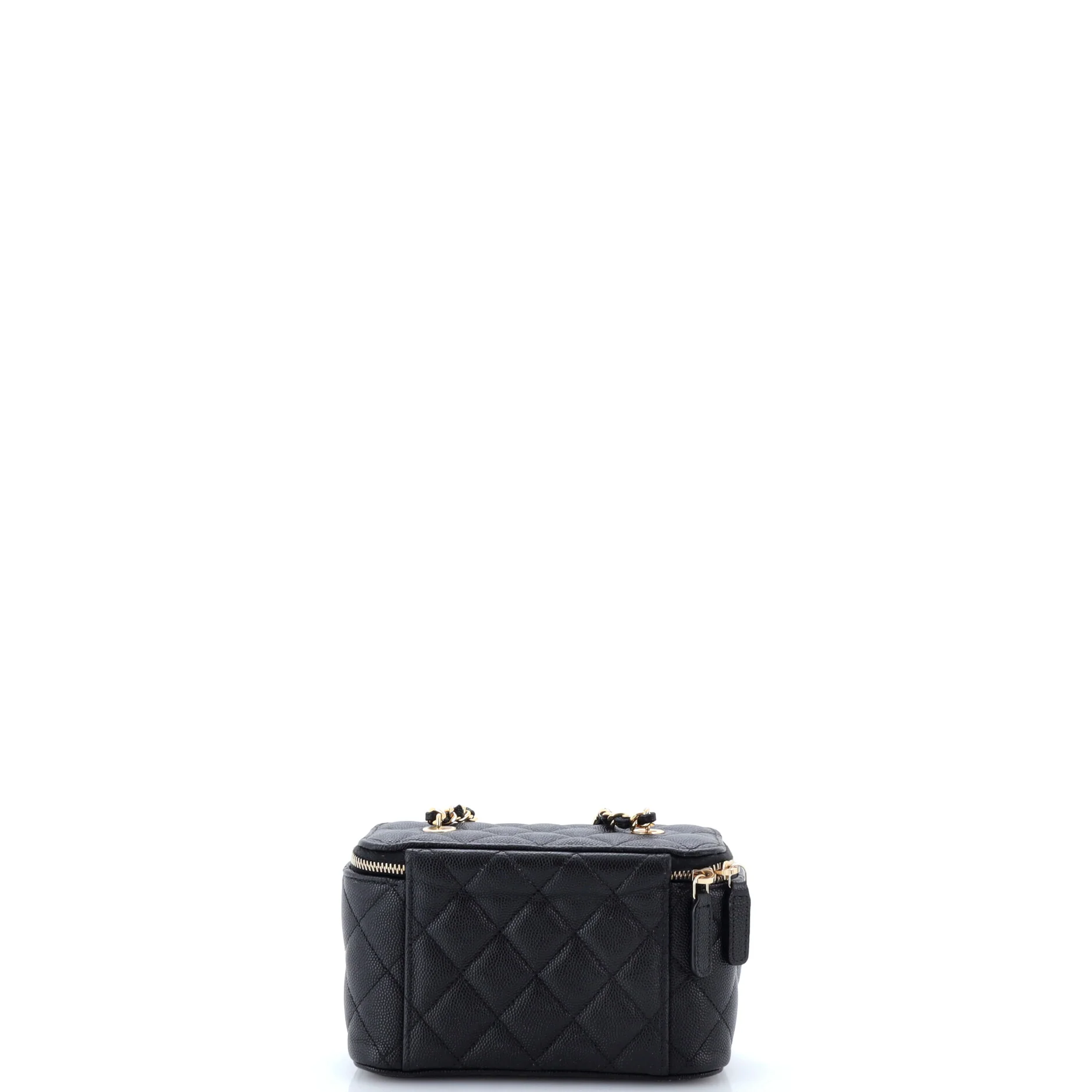 Coco Casino Vanity Case with Chain Quilted Caviar Small - Image 3
