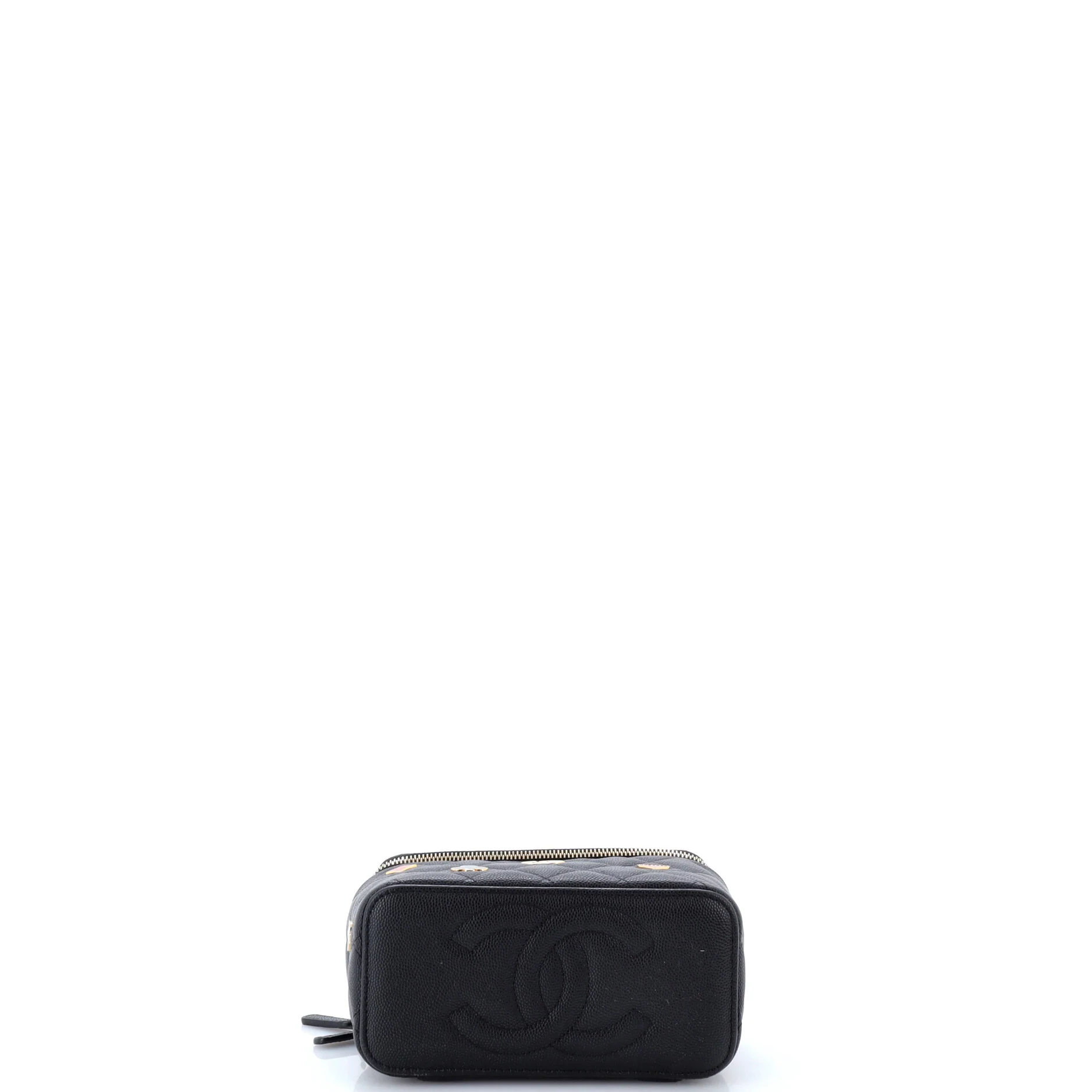 Coco Casino Vanity Case with Chain Quilted Caviar Small - Image 4