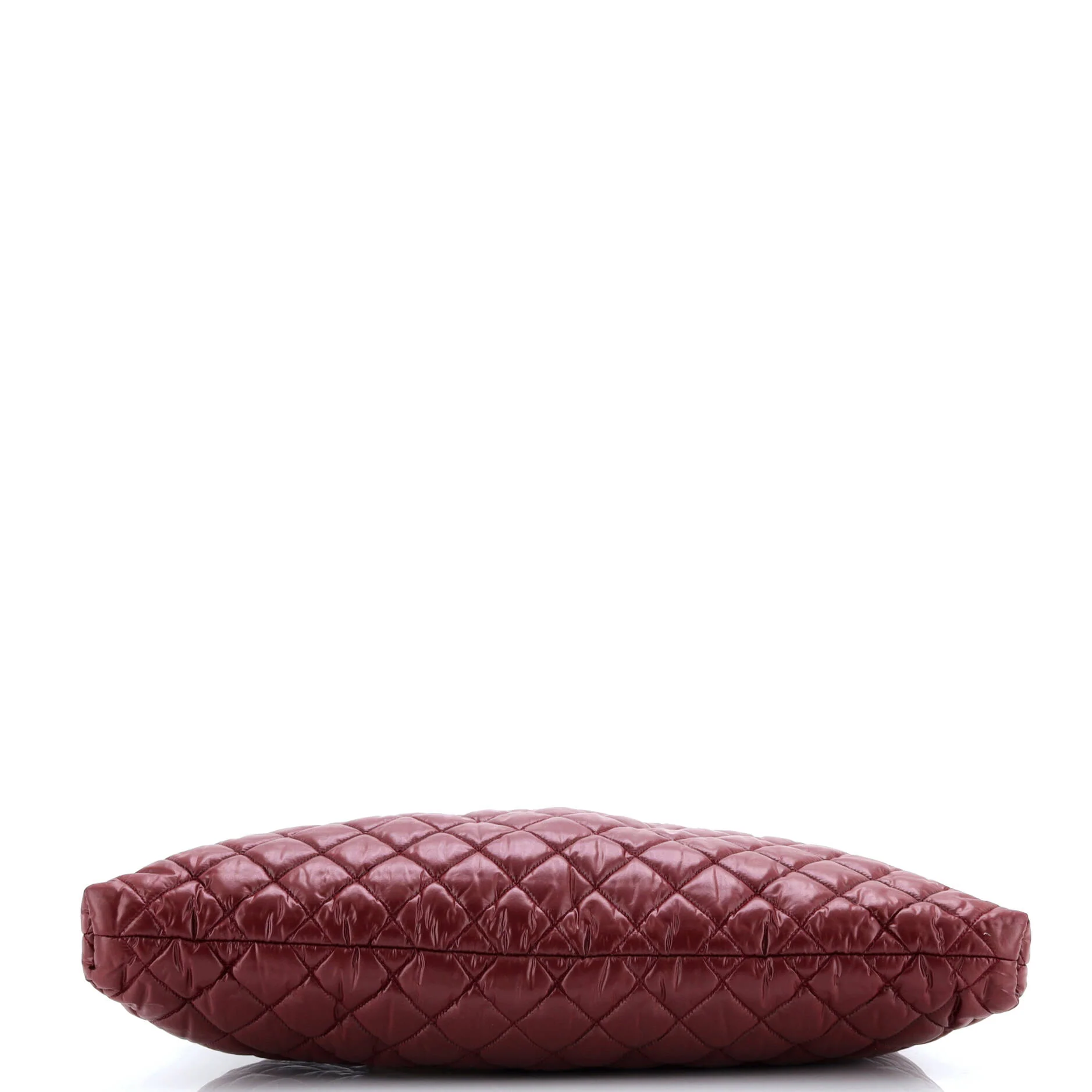 Coco Cocoon Flat Tote Quilted Nylon with Leather Large - Image 4