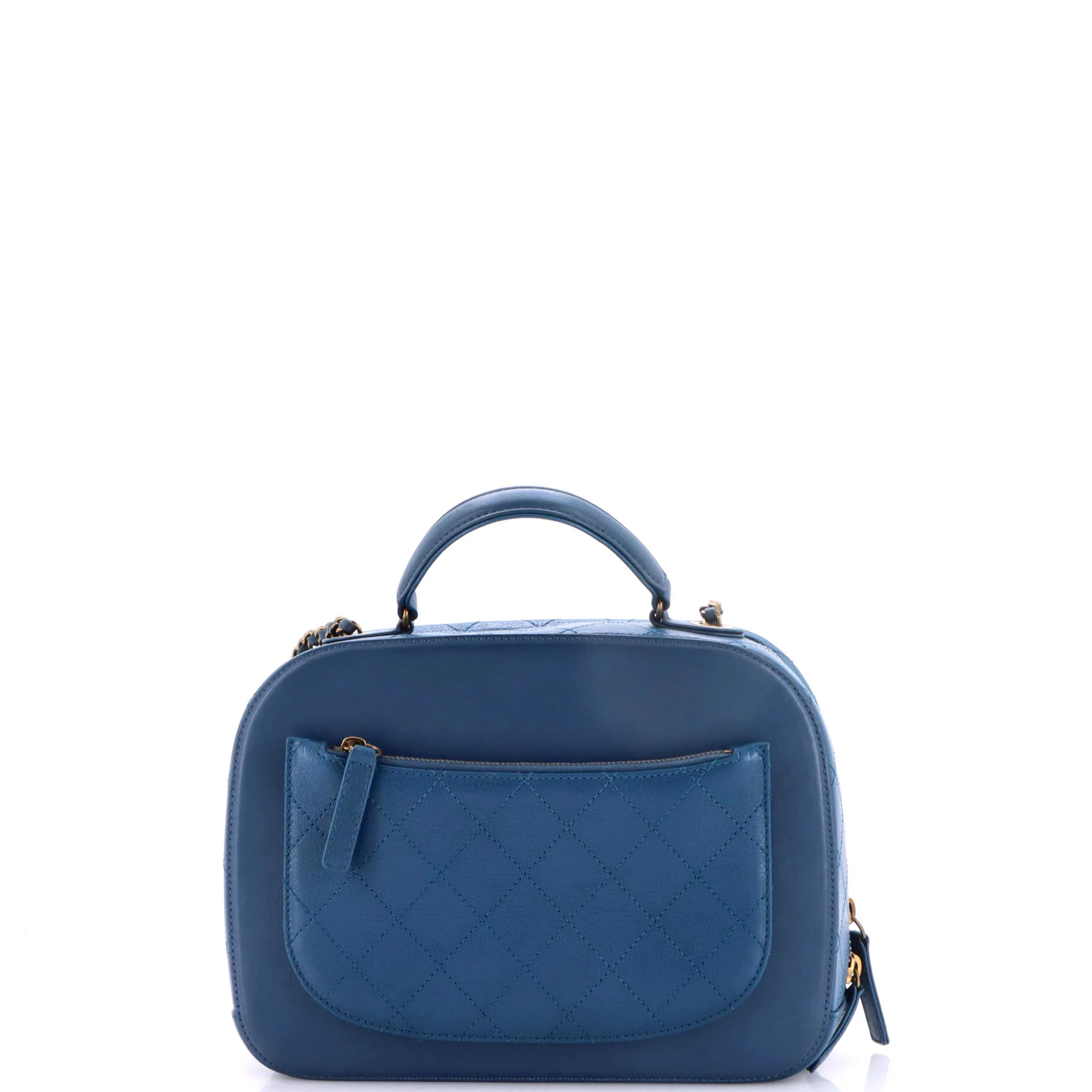 Coco Curve Vanity Case Calfskin and Quilted Goatskin Medium - Image 4