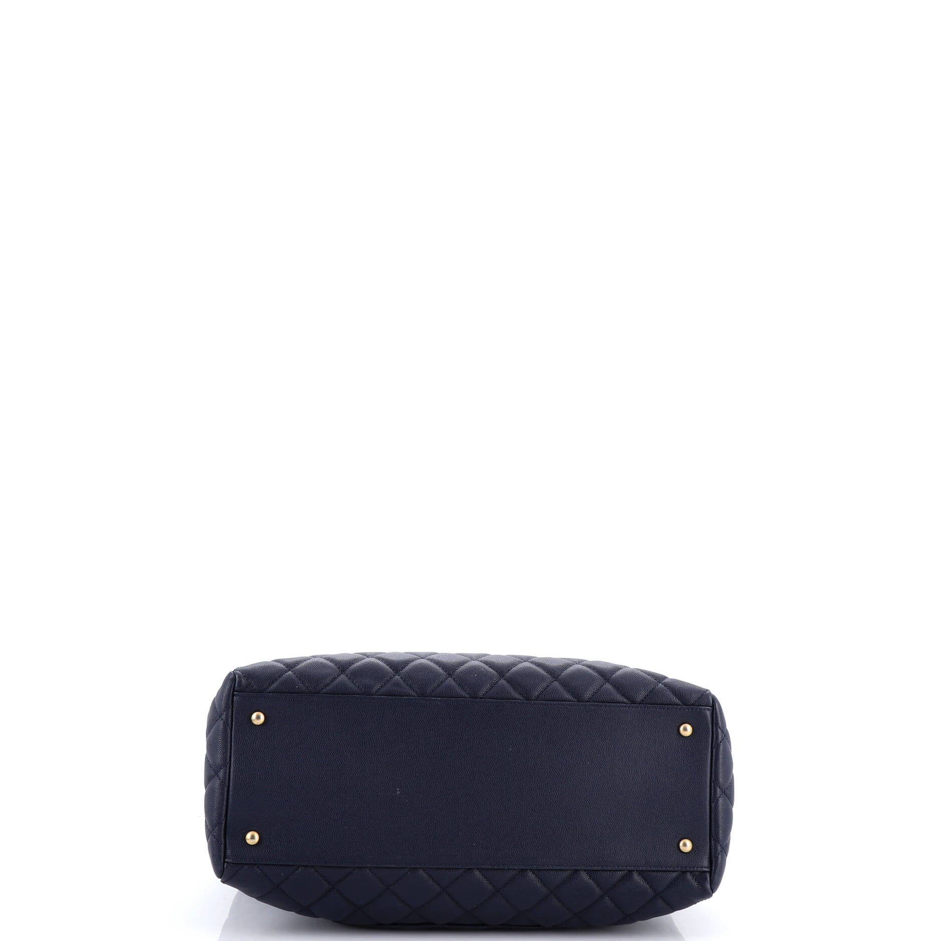 Coco Handle Shopping Tote Quilted Caviar Large - Image 5