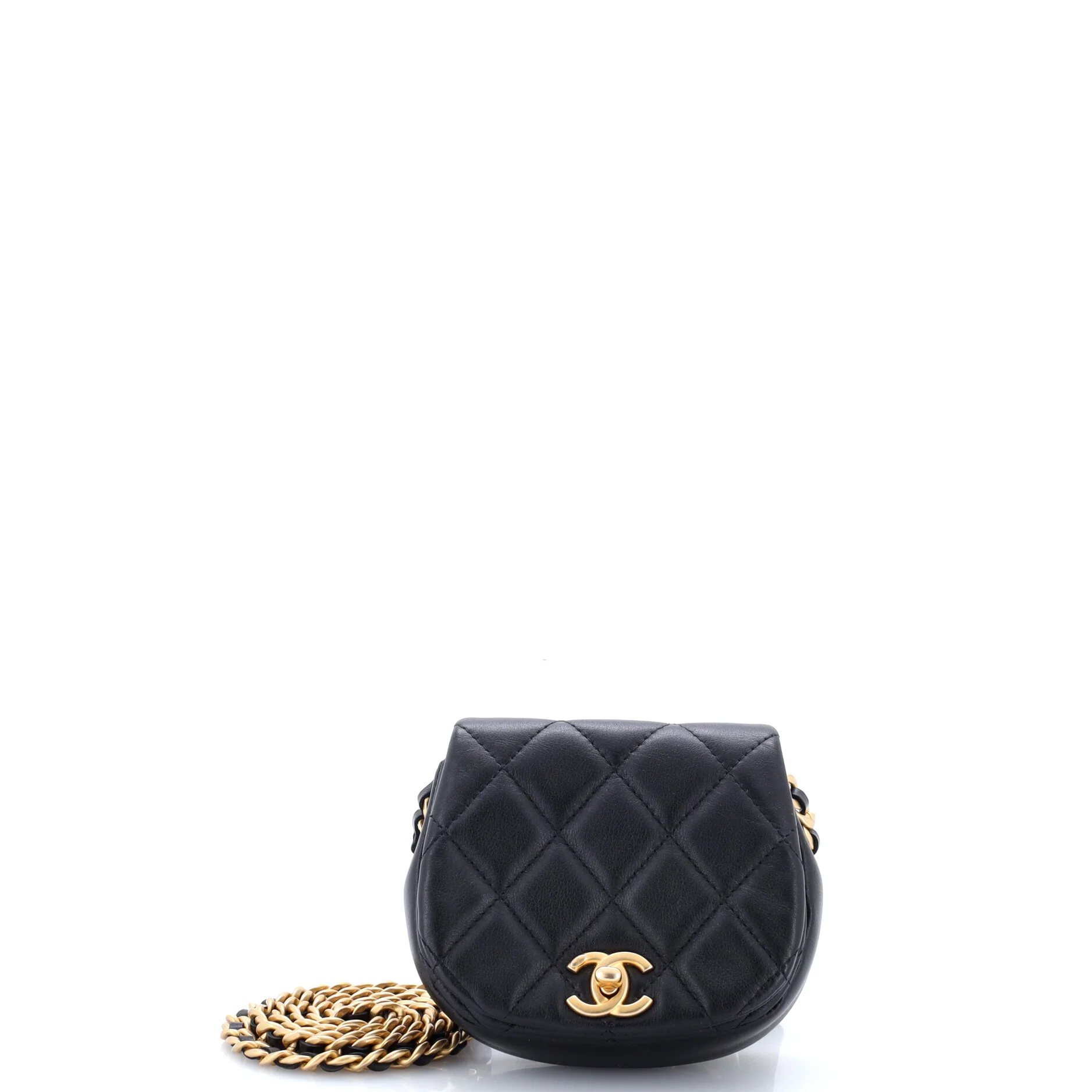 Coco Mail Clutch with Chain Quilted Calfskin Mini