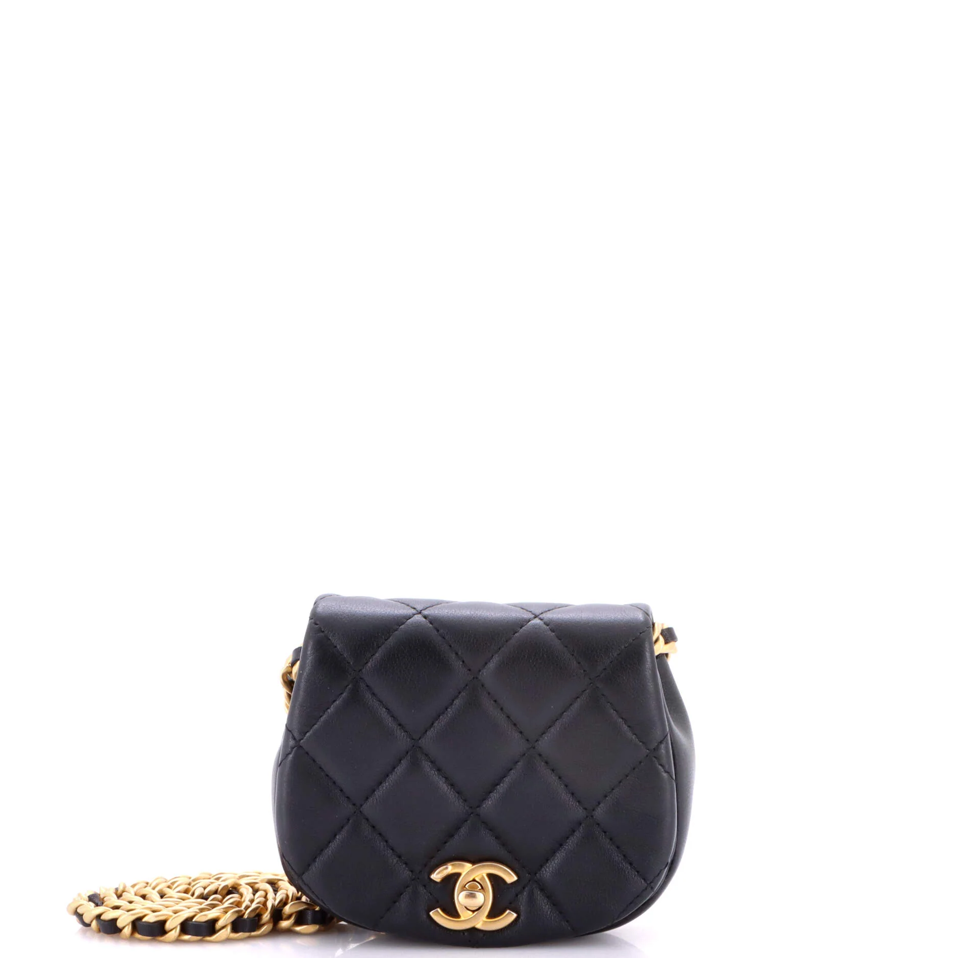Coco Mail Clutch with Chain Quilted Calfskin Mini