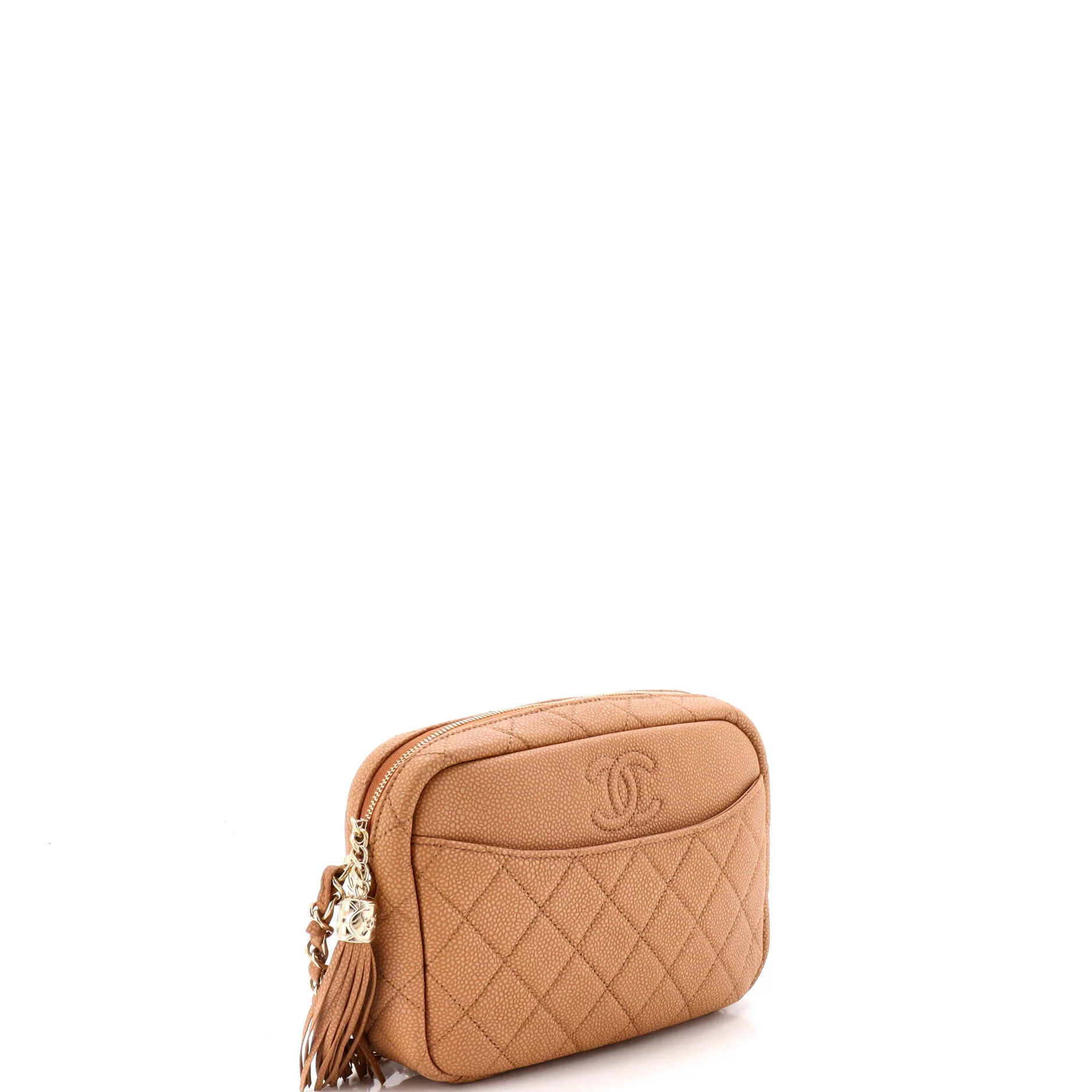 Coco Tassel Camera Case Quilted Caviar Medium - Image 2