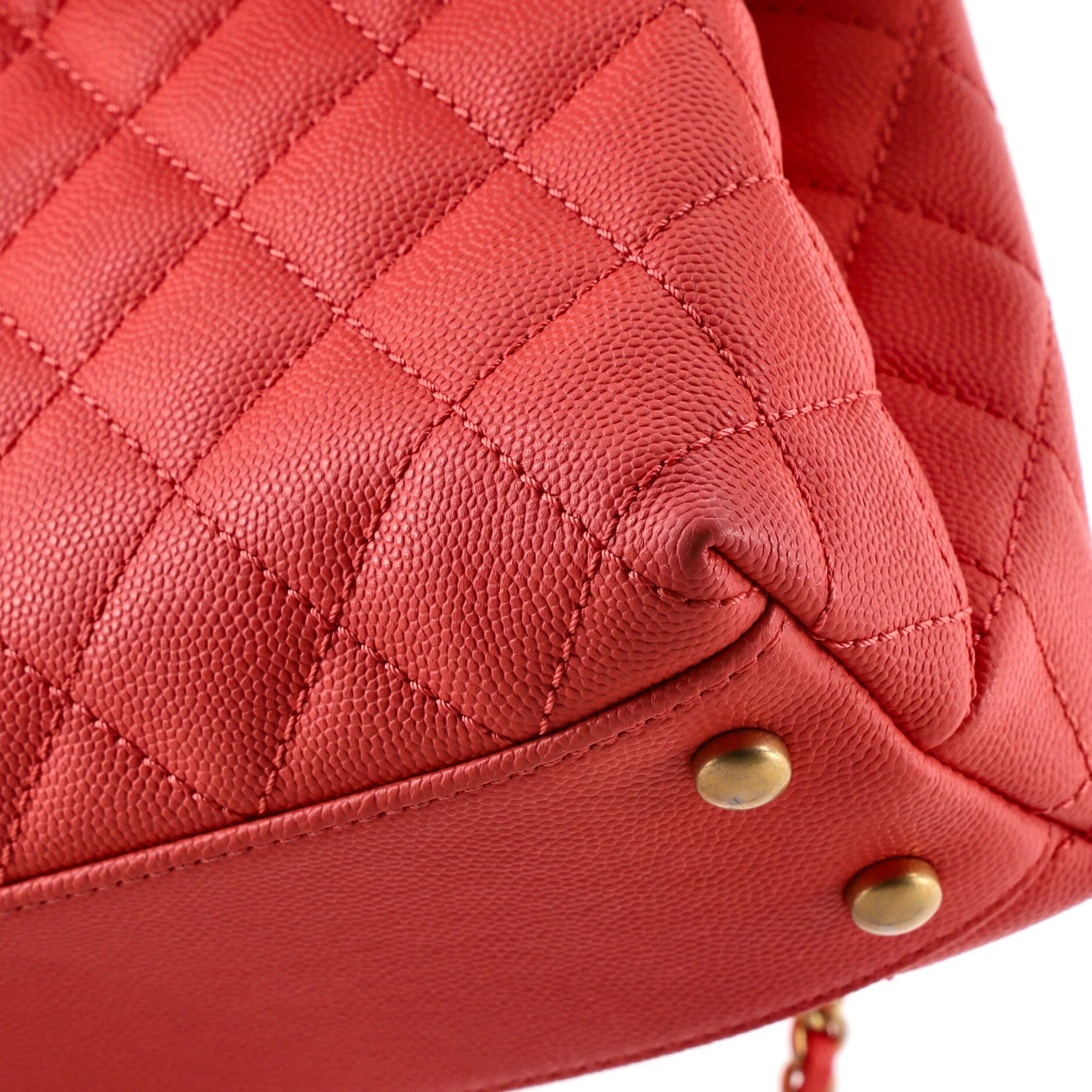 Coco Top Handle Bag Quilted Caviar Mini - Image 6