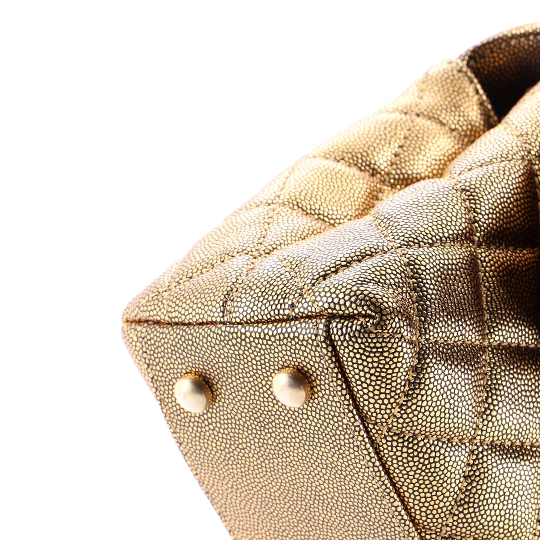 Coco Top Handle Bag Quilted Caviar Mini - Image 7