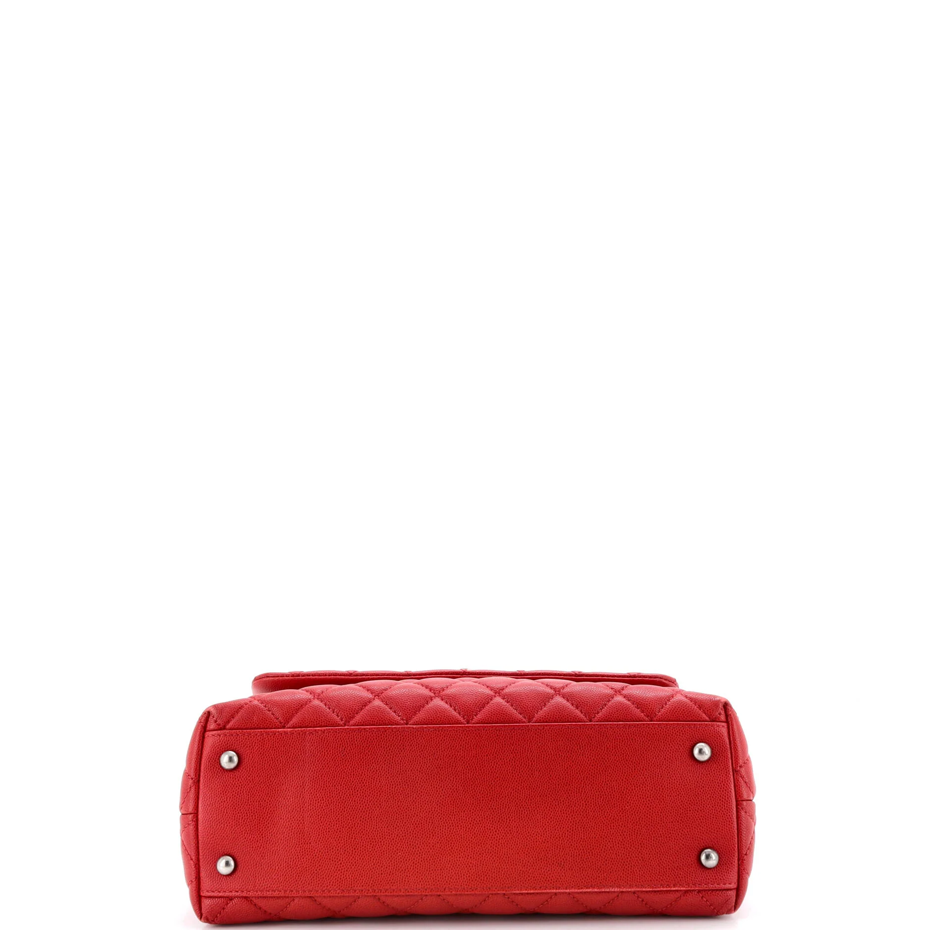 Coco Top Handle Bag Quilted Caviar Small - Image 5