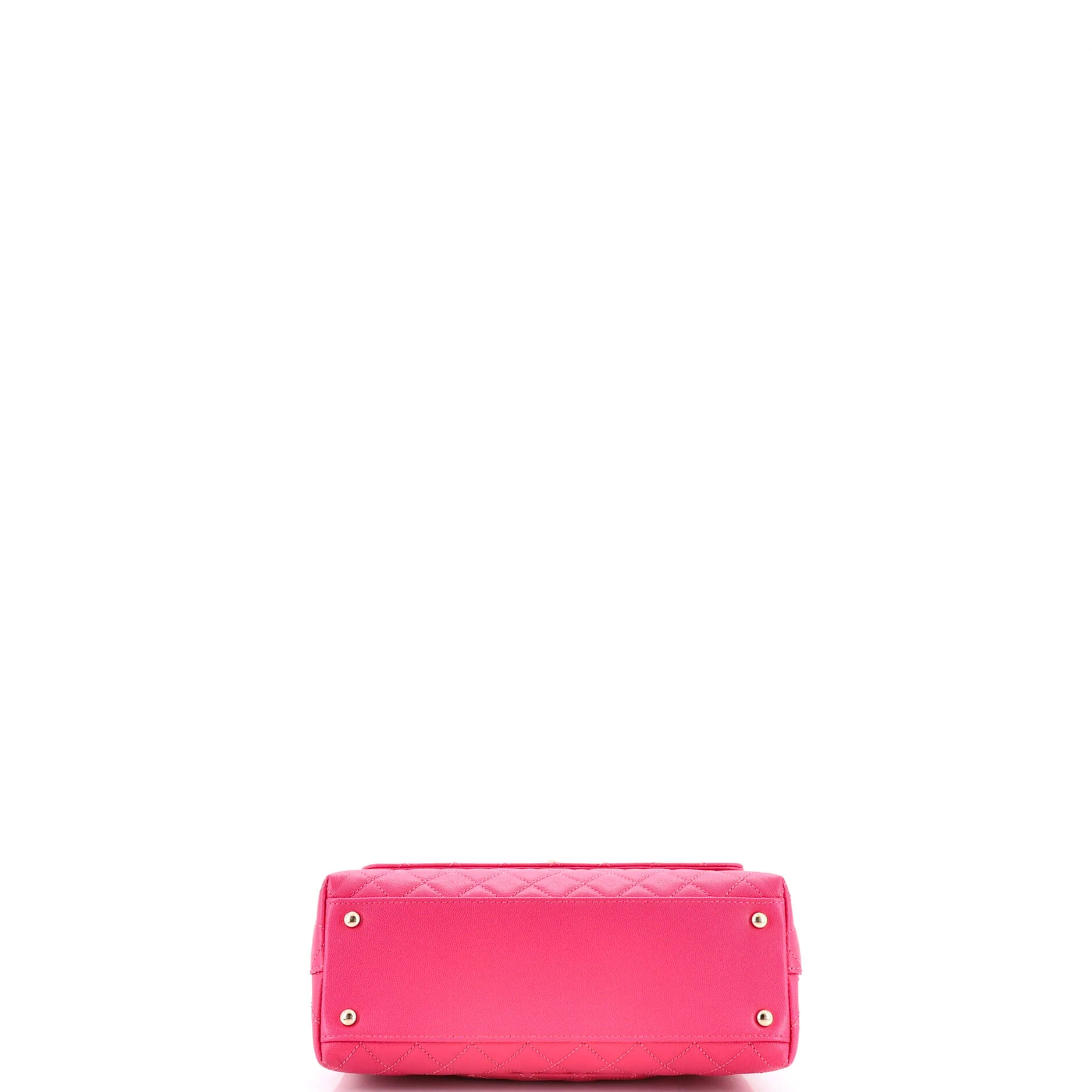 Coco Top Handle Bag Quilted Caviar Small - Image 4