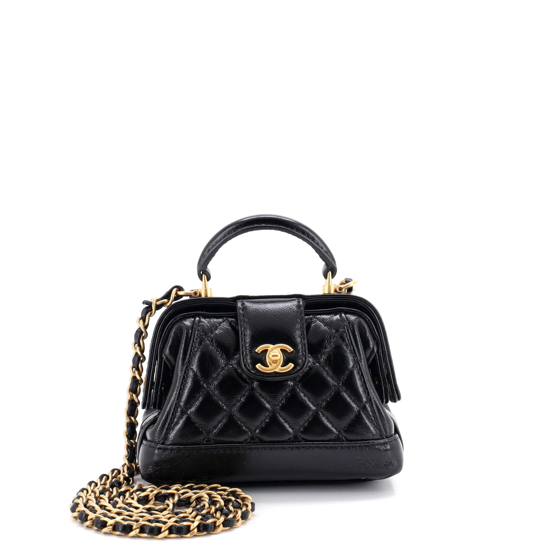 Cocodoc Top Handle Bag Quilted Lambskin Mini