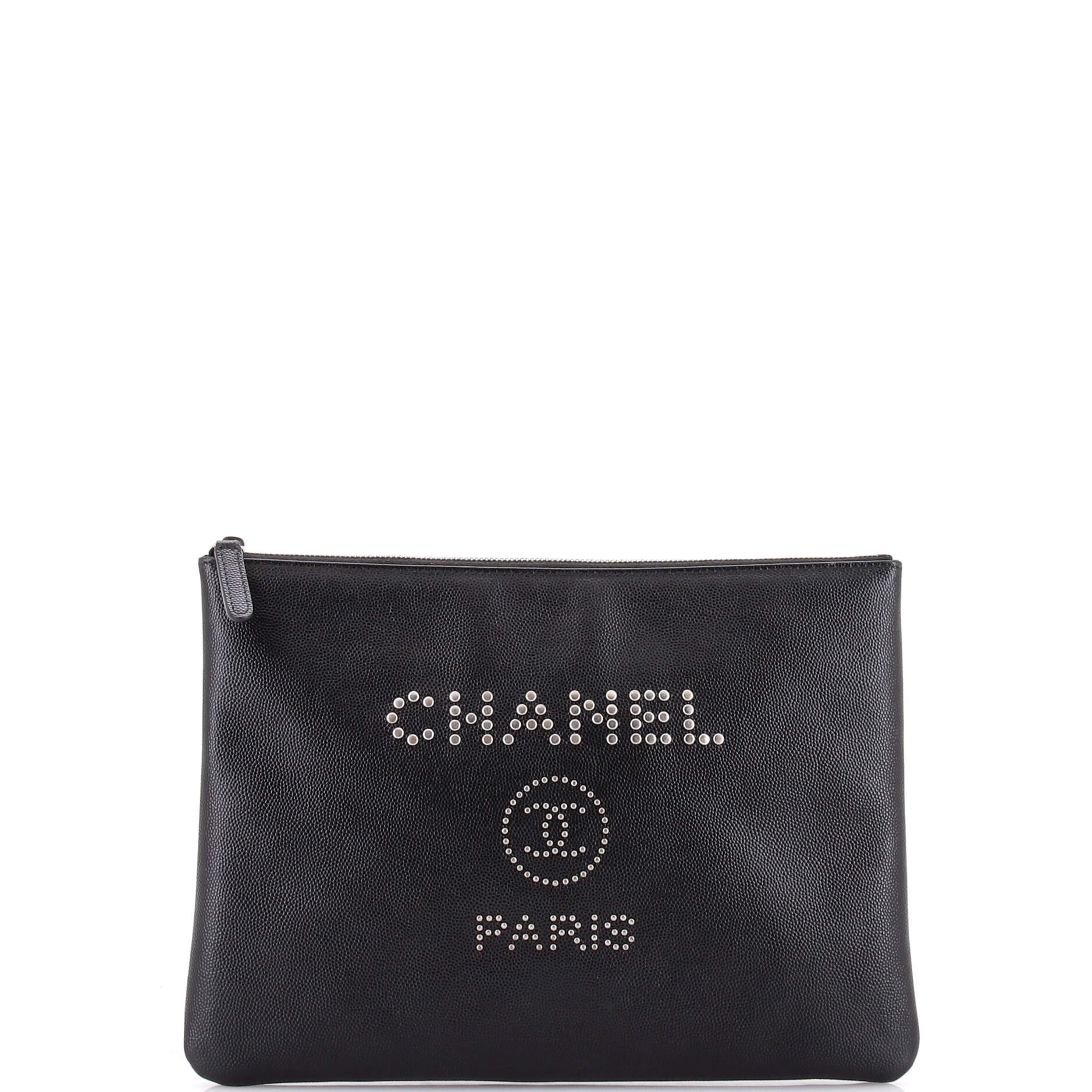 Deauville Pouch Studded Caviar Medium