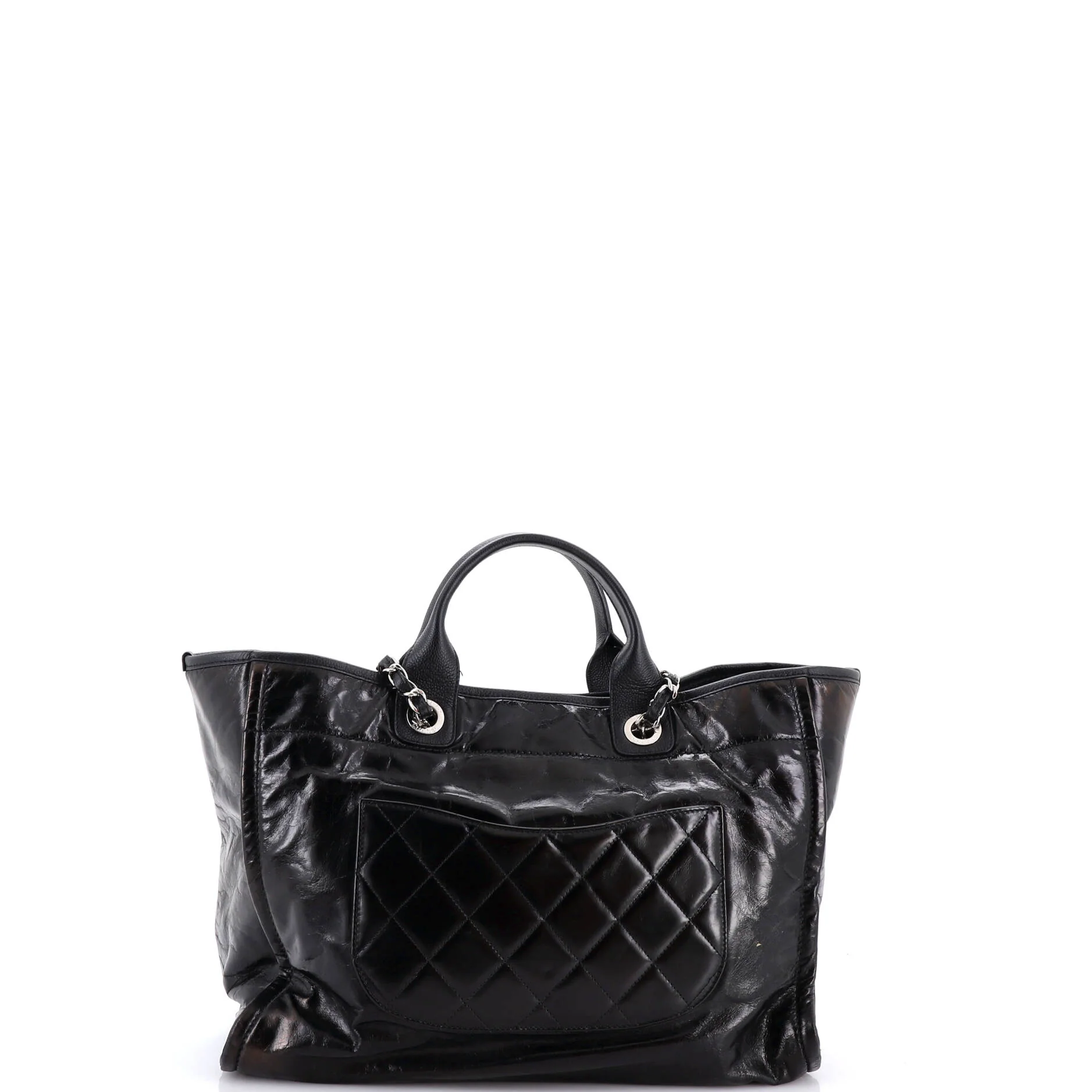 Deauville Tote Glazed Calfskin Large - Image 4