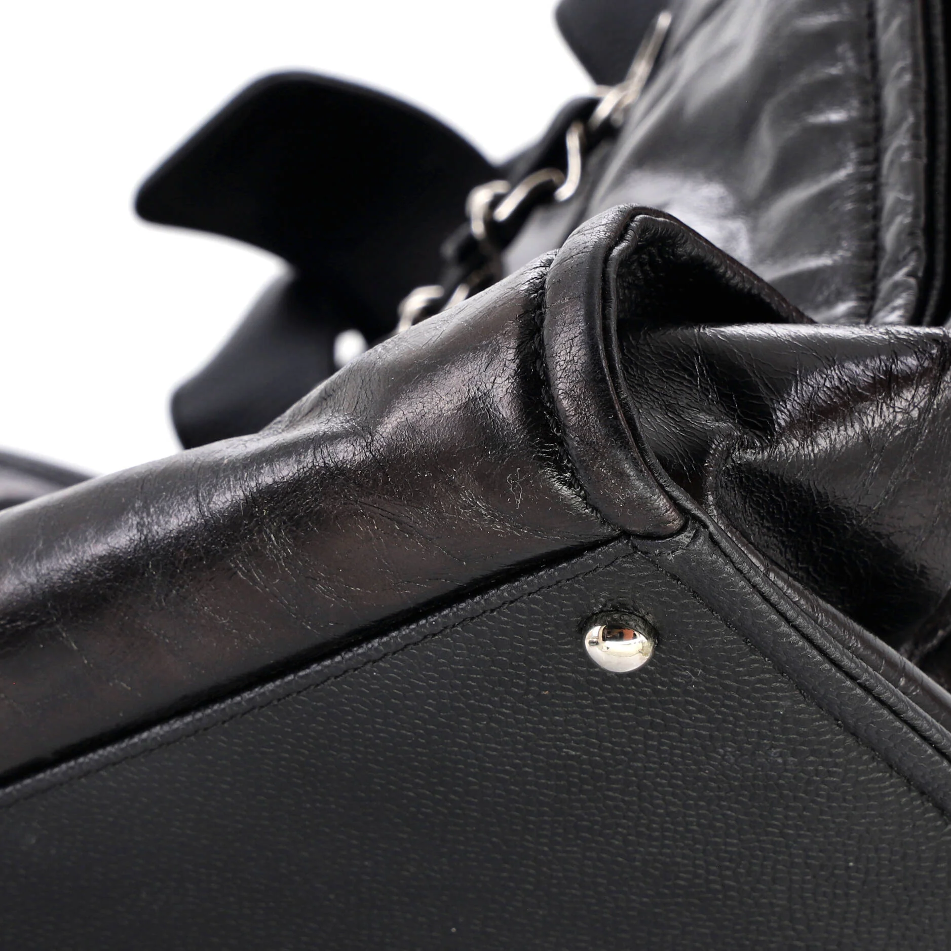 Deauville Tote Glazed Calfskin Large - Image 8