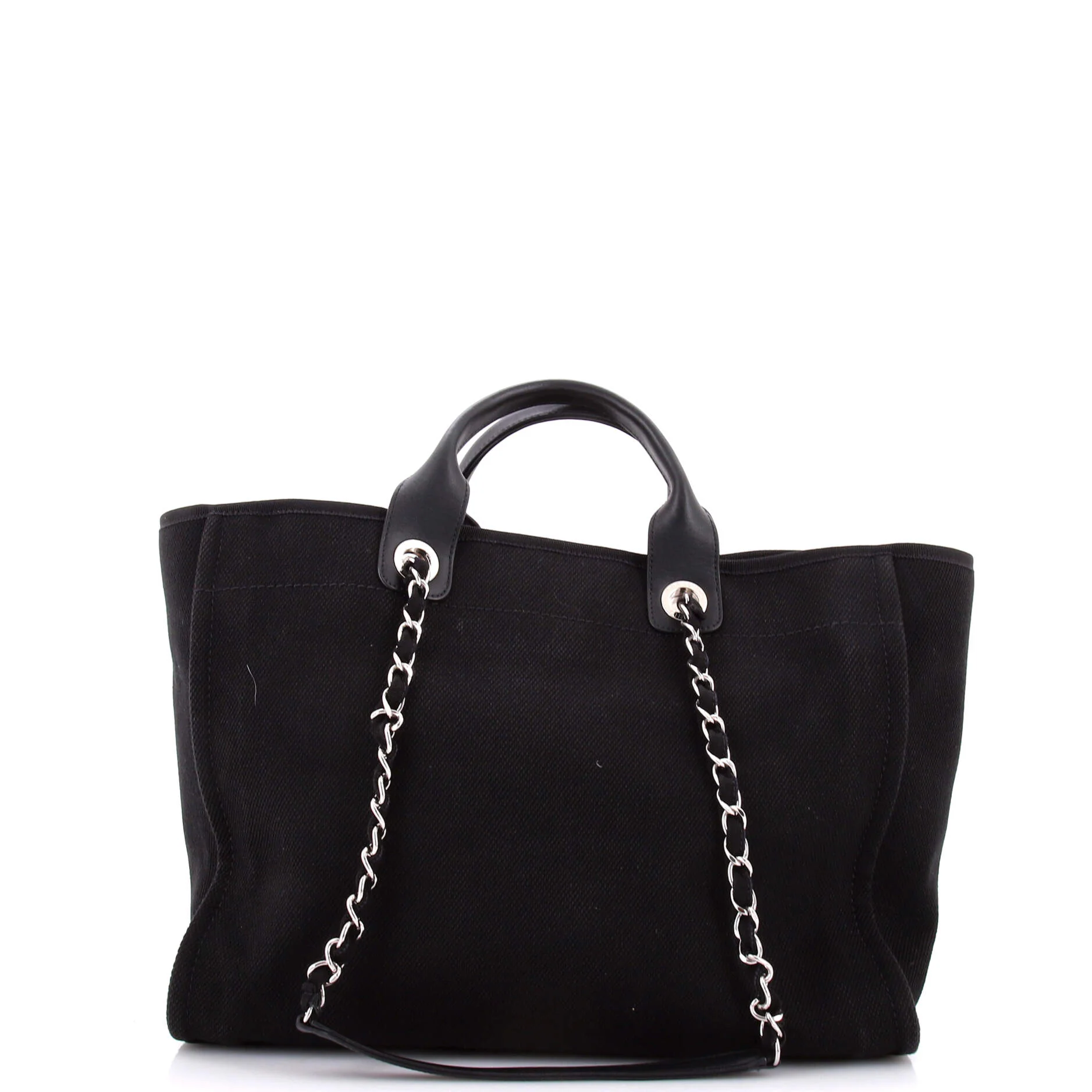 Deauville Tote Pearl Embellished Canvas Medium - Image 4