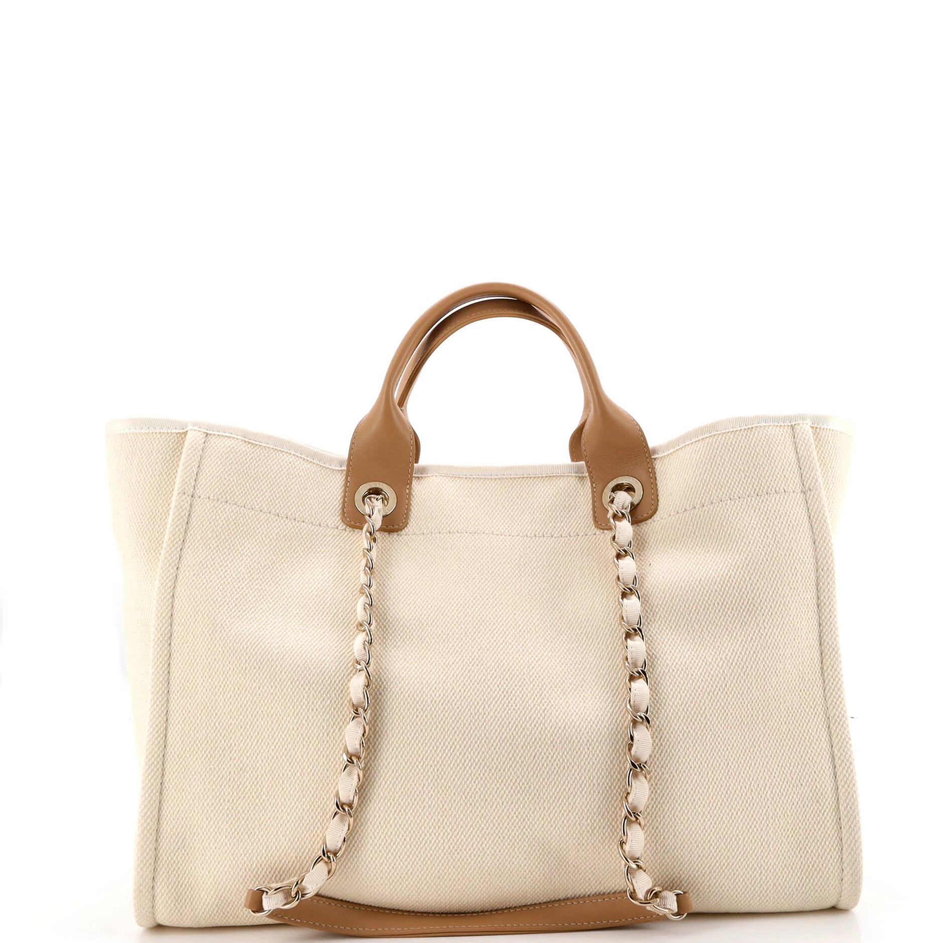 Deauville Tote Pearl Embellished Canvas Medium - Image 3