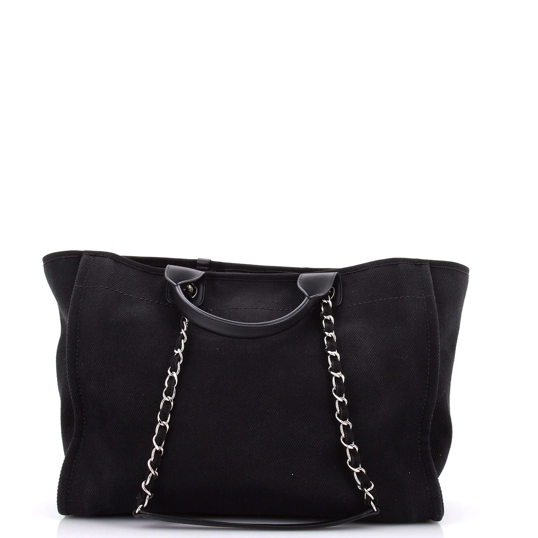 Deauville Tote Pearl Embellished Canvas Medium - Image 3
