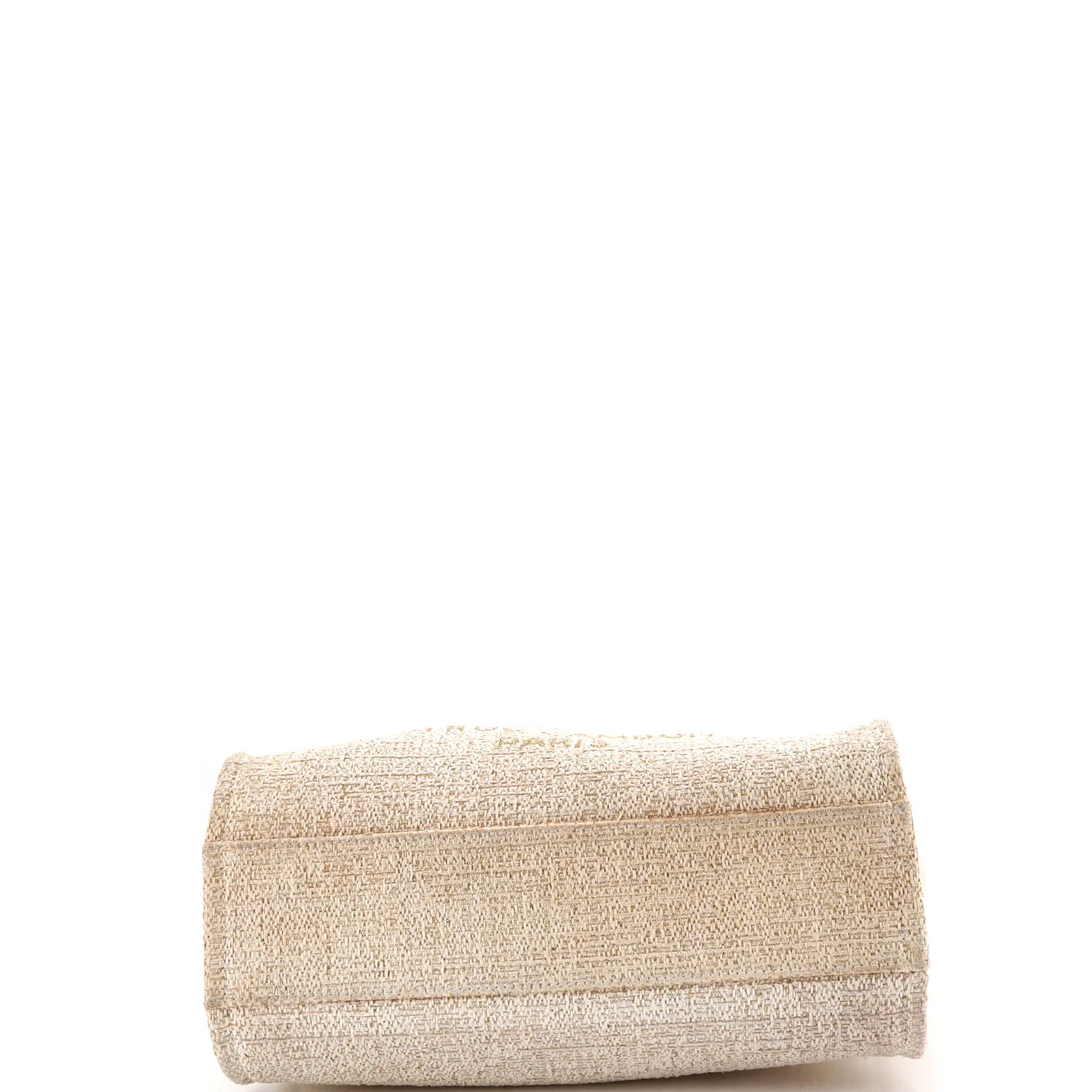 Deauville Tote Raffia with Glitter Detail Small - Image 4