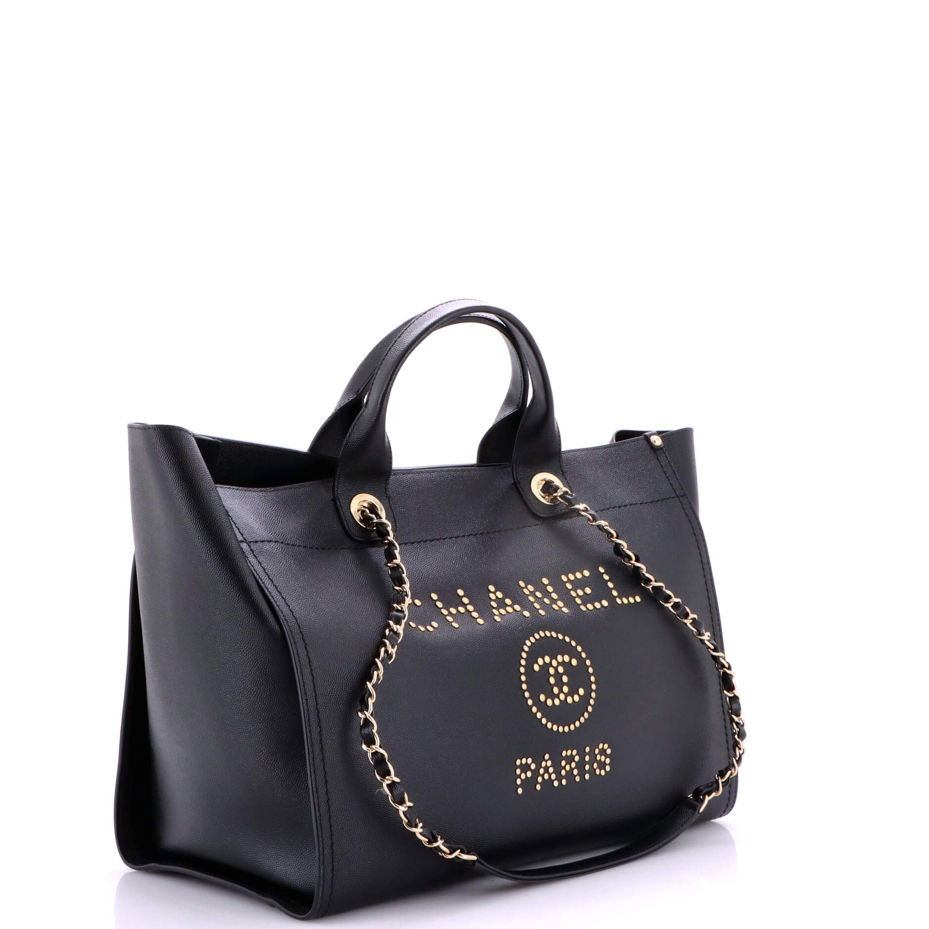 Deauville Tote Studded Caviar Medium - Image 2